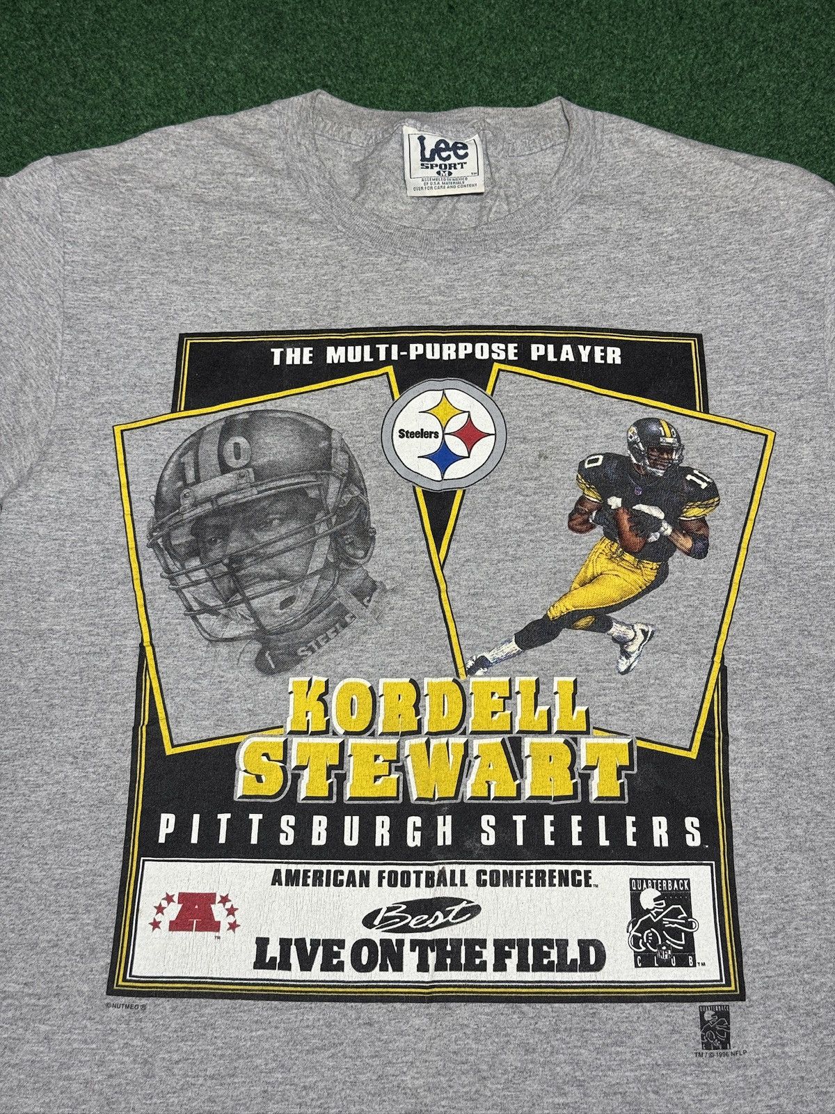 Vintage Vintage 90s Kordell Stewart Pittsburgh Steelers T Shirt Size US M / EU 48-50 / 2 - 2 Thumbnail