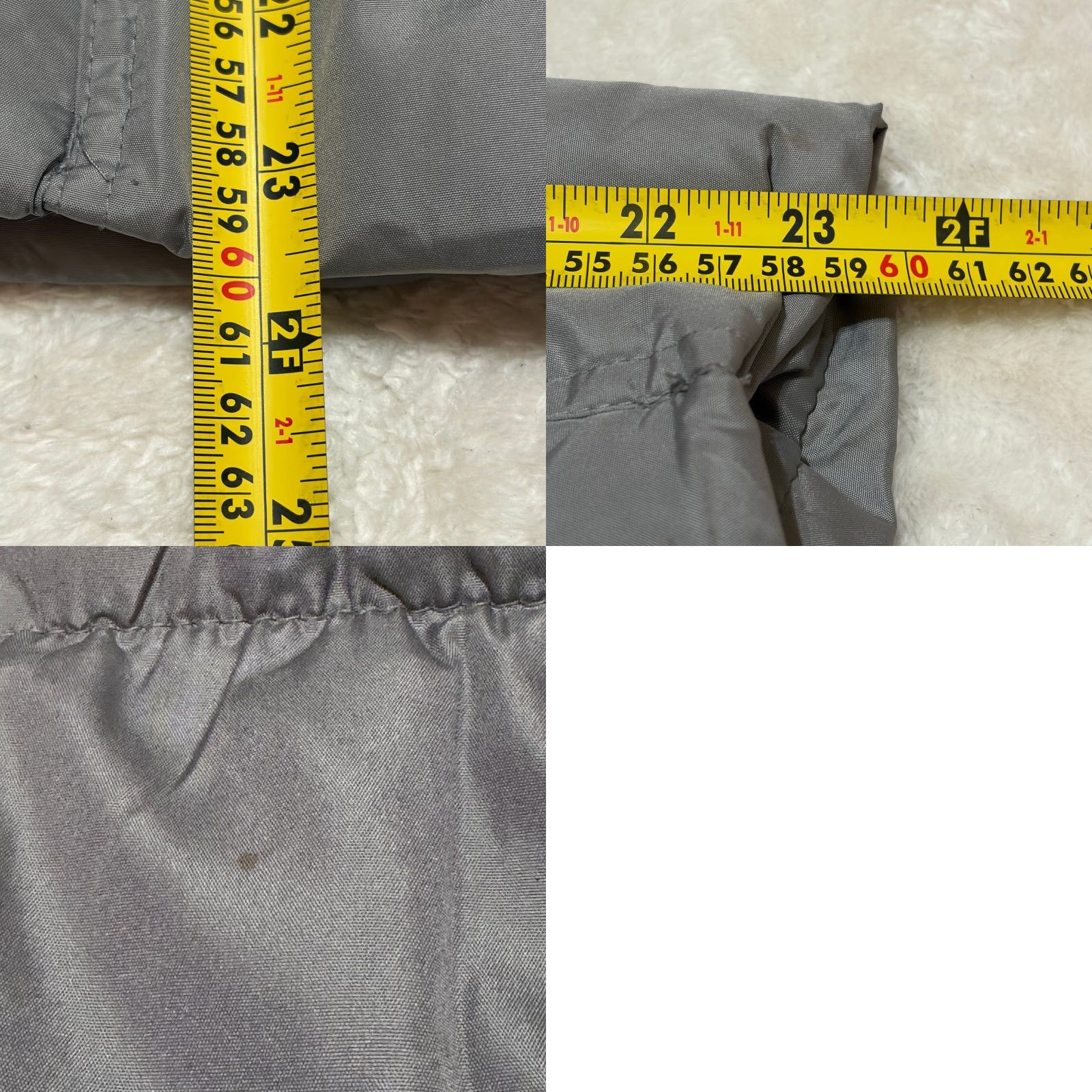 Vintage Dollhouse Puffer Jacket Womens Small Gray Faux Fur Hood Full Zip Belted Size S / US 4 / IT 40 - 9 Thumbnail