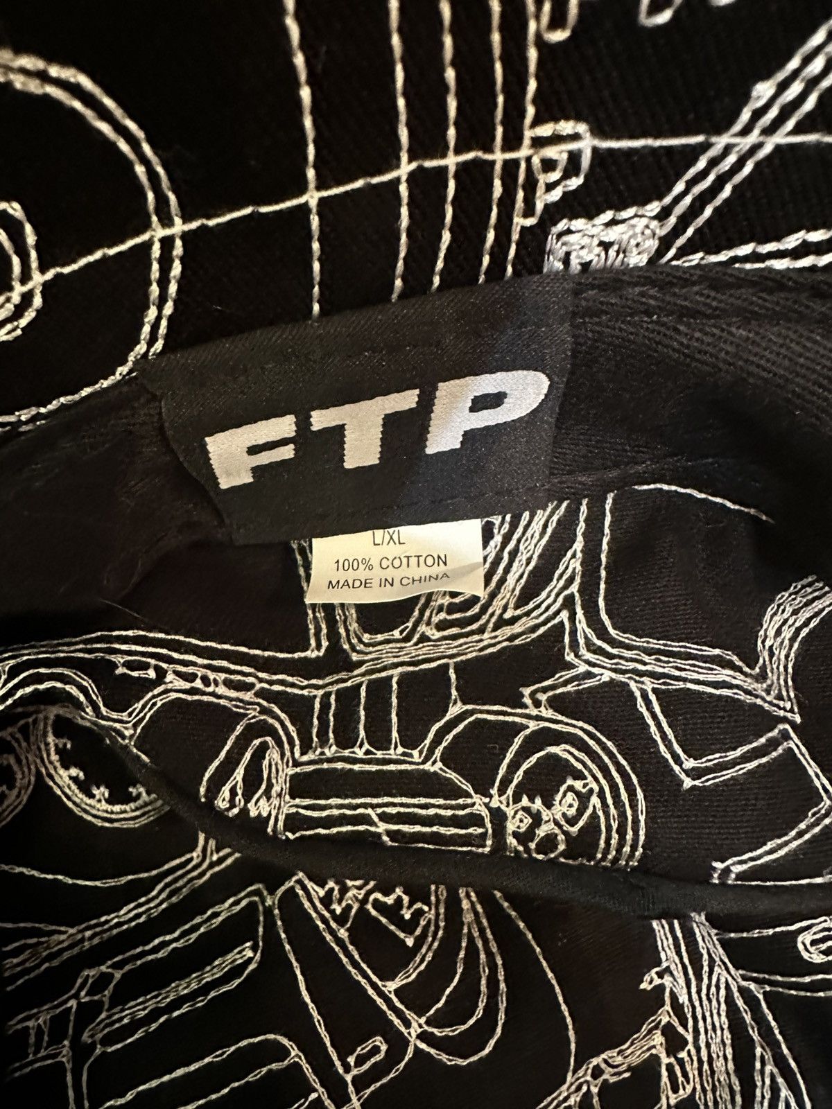 Fuck The Population FTP ROLLS ROYCE BUCKET HAT Size 30 - 2 Thumbnail