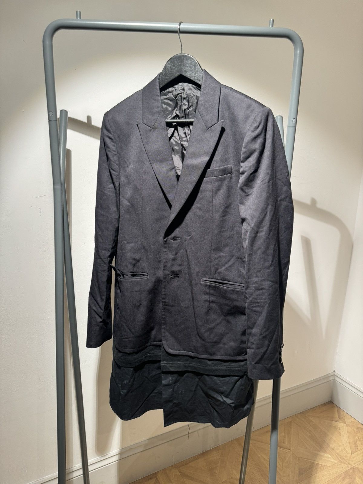 image of Undercover JohnUndercover Layers Blazer in Black, Men's (Size 38R)
