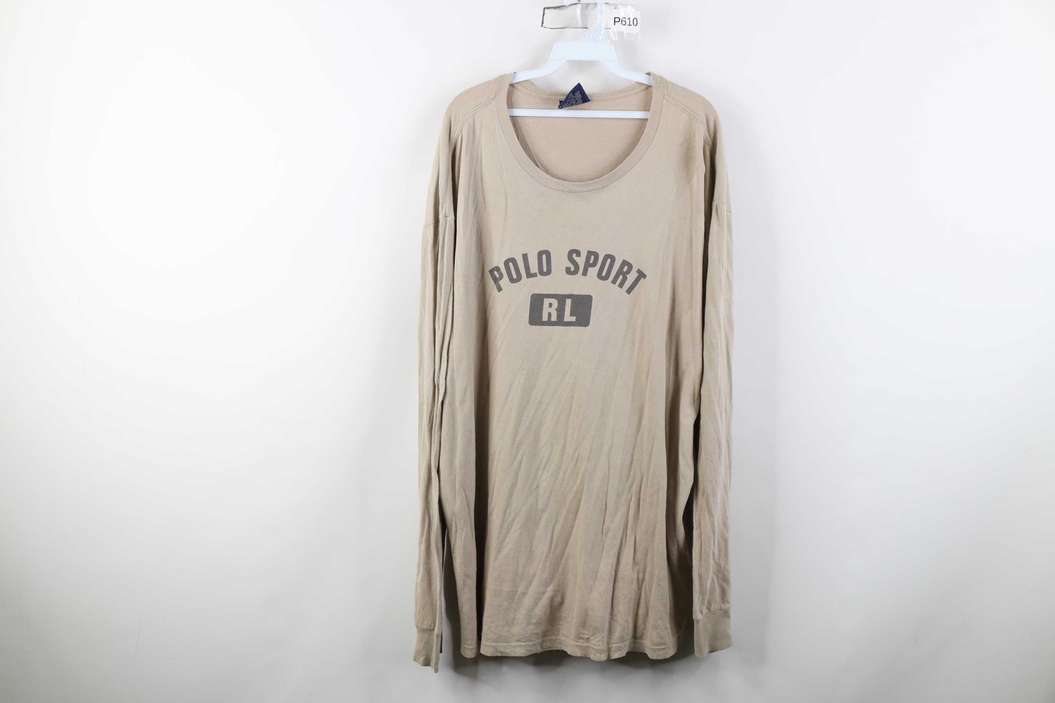 Polo Ralph Lauren Vintage 90s Polo Sport Ralph Lauren Logo Long Sleeve T-Shirt Size US XL / EU 56 / 4 - 1 Thumbnail