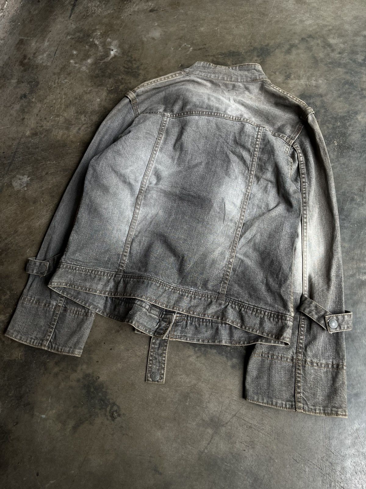 14th Addiction JAPANESE UNITEDPALETTE DENIM JACKET BONDAGE BIKERS JEANS Size US M / EU 48-50 / 2 - 5 Thumbnail