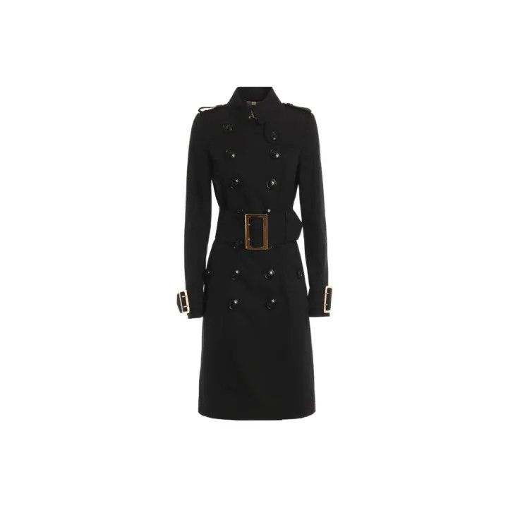 Burberry Burberry Black Double-Breasted Long Sleeve Trench Coat Size US S / EU 44-46 / 1 - 1 Thumbnail