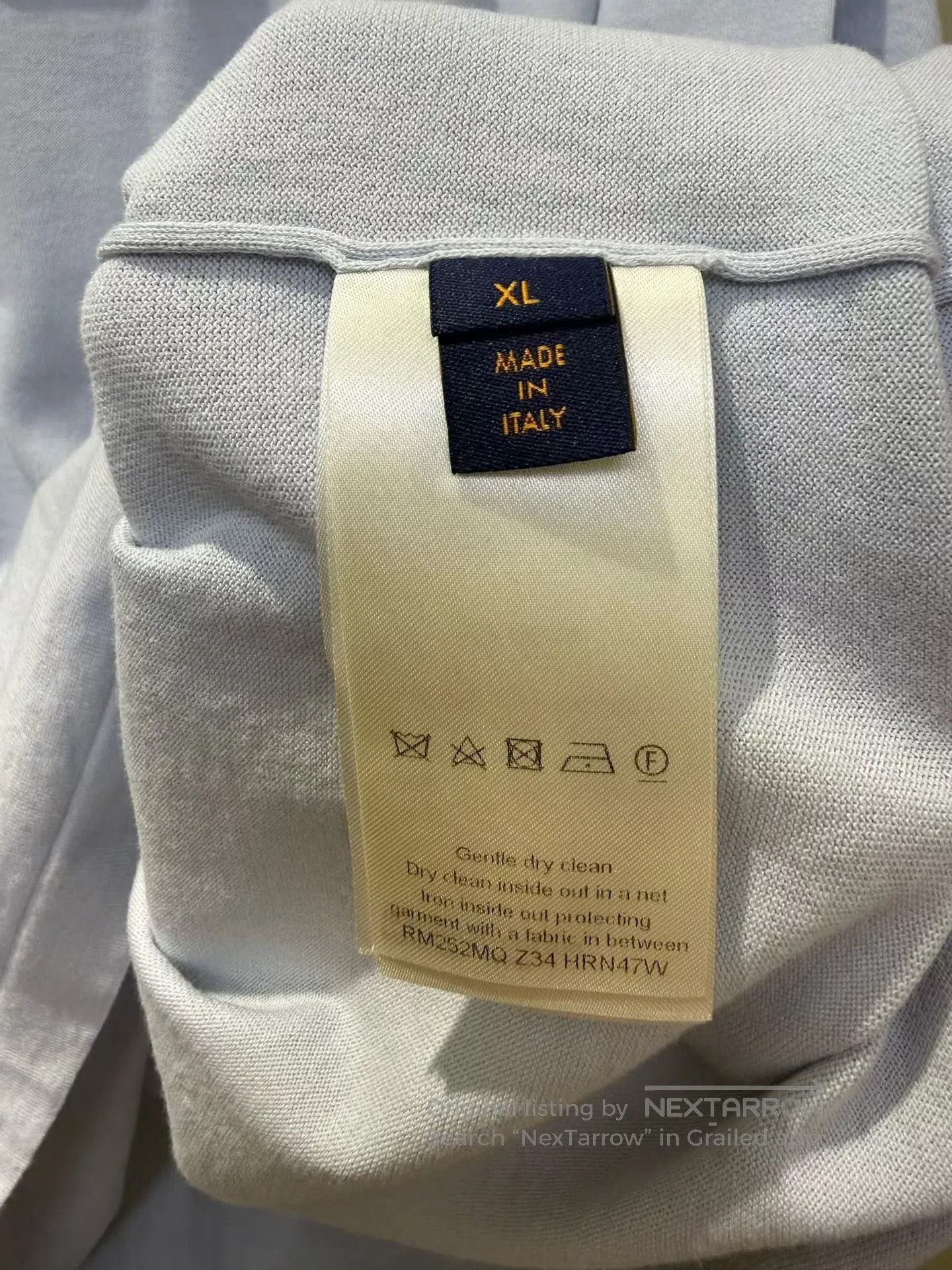 Louis Vuitton Louis Vuitton Light Blue Sleeve Logo Short Sleeve| Size US XL / EU 56 / 4 - 3 Thumbnail