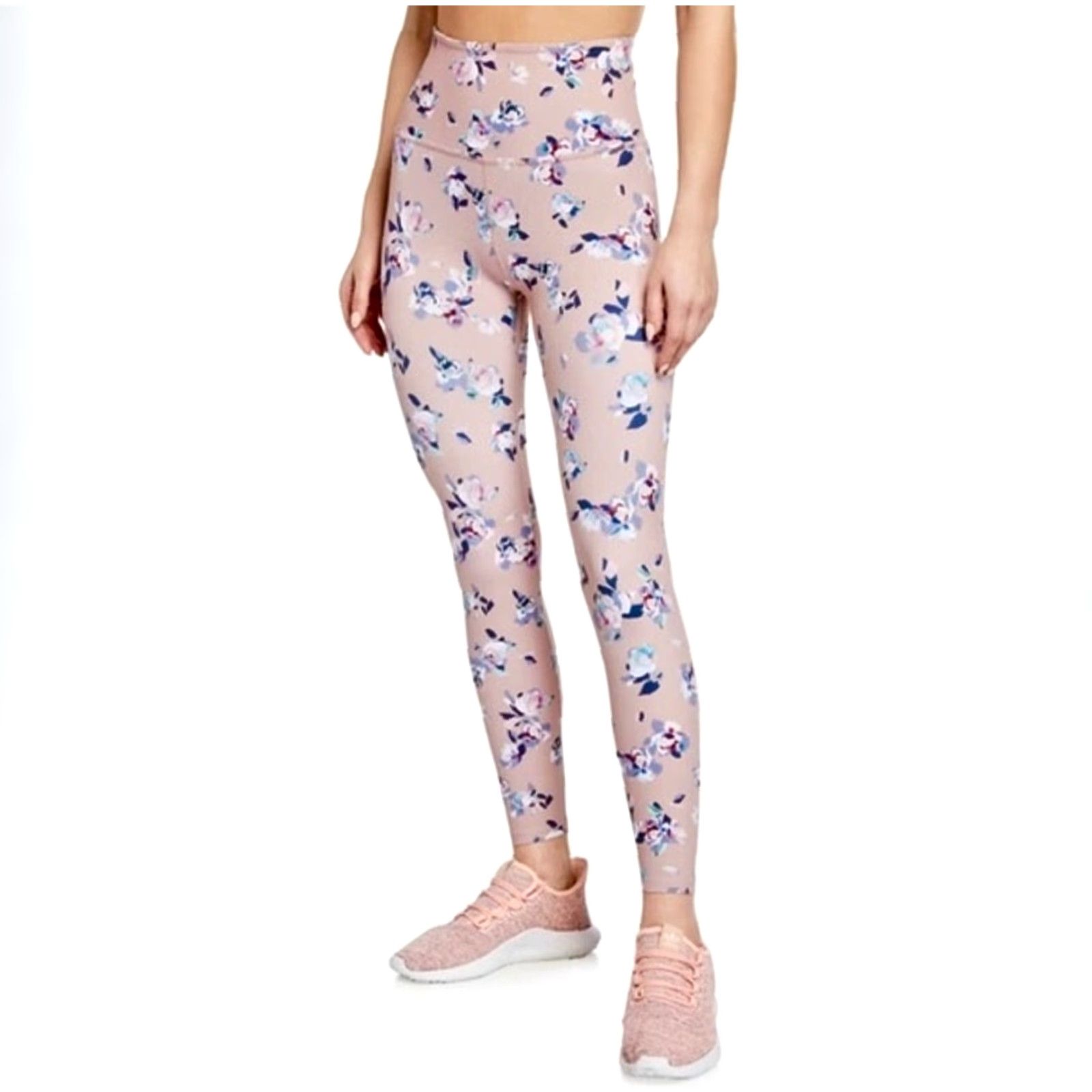 Beyond Yoga Beyond Yoga Olympus High Rise Legging Impressionist Floral Blush L Women Fitness Activewear Size 36" / US 14 / IT 50 - 5 Thumbnail