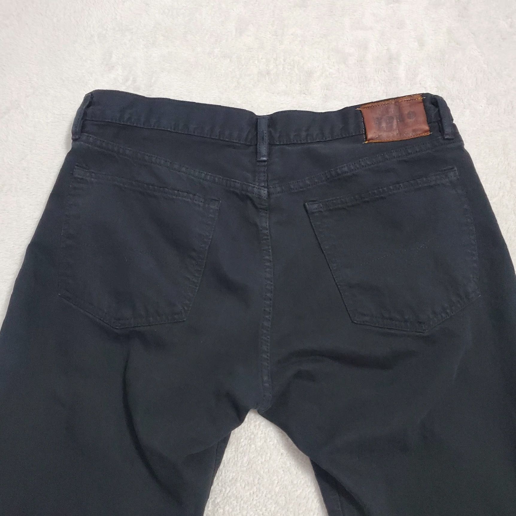 Polo Ralph Lauren Polo Ralph Lauren Jeans Mens 36x32 Black Straight Mid Rise 100% Cotton Denim Size US M / EU 48-50 / 2 - 7 Thumbnail