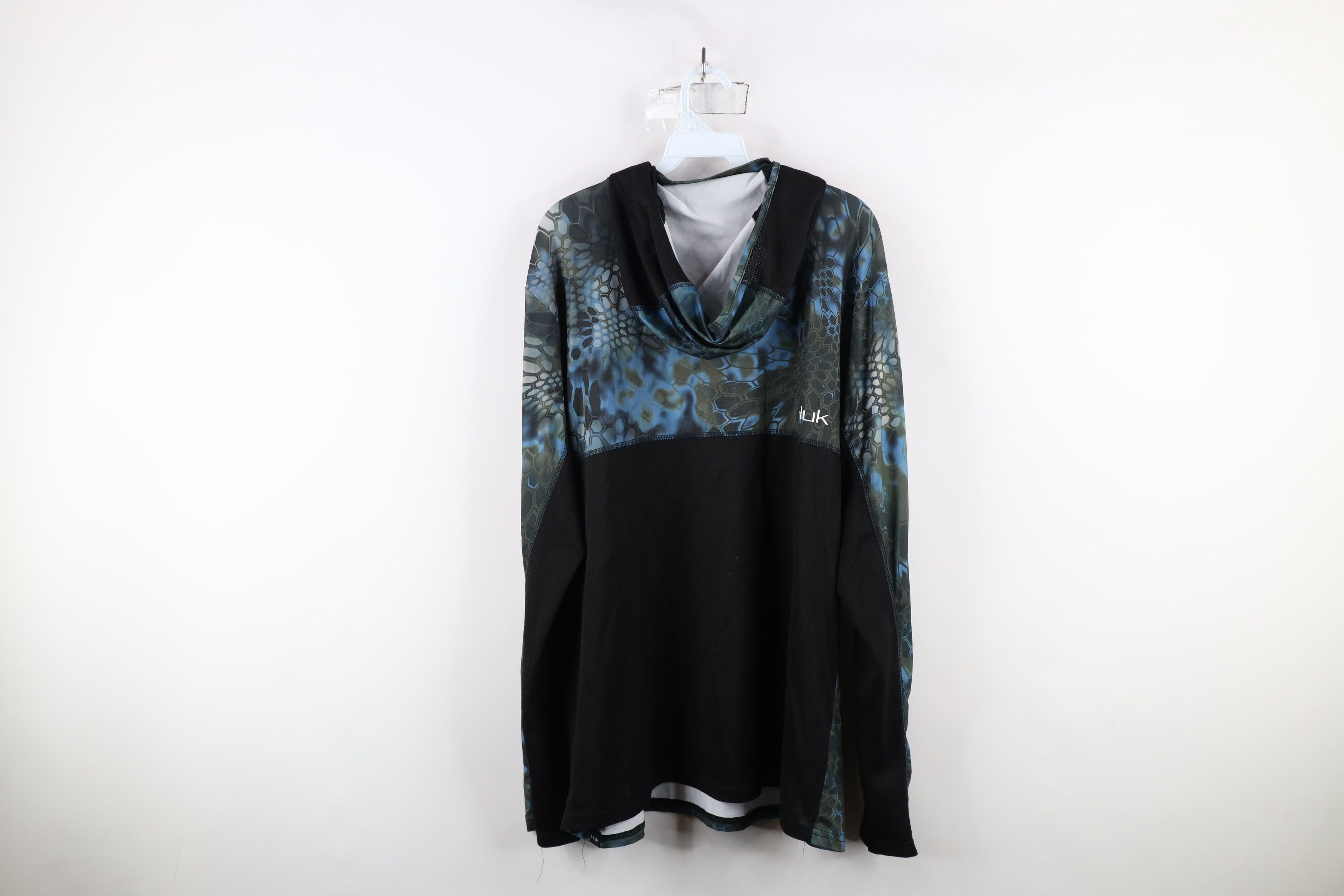 Vintage Huk Fishing Camouflage Lightweight Hoodie Hooded T-Shirt Size US L / EU 52-54 / 3 - 11 Thumbnail