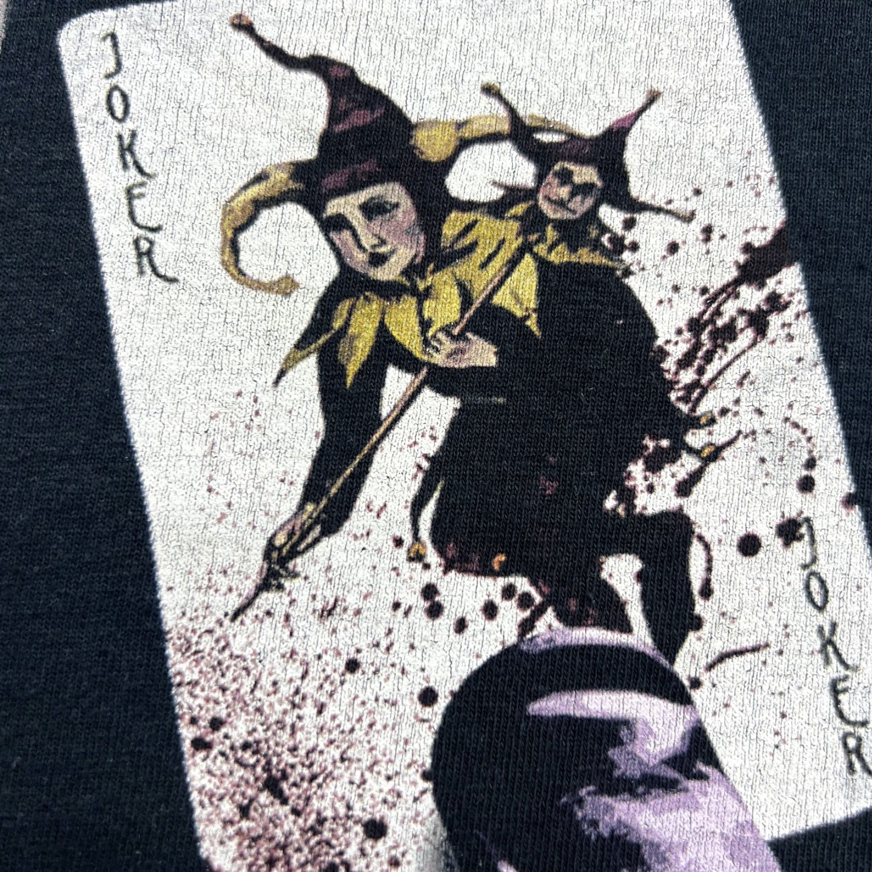 Gildan The Joker 2010 Era Mens T-Shirt Large Gildan Heavy Cotton Black Card Villain Tee Size US L / EU 52-54 / 3 - 4 Thumbnail