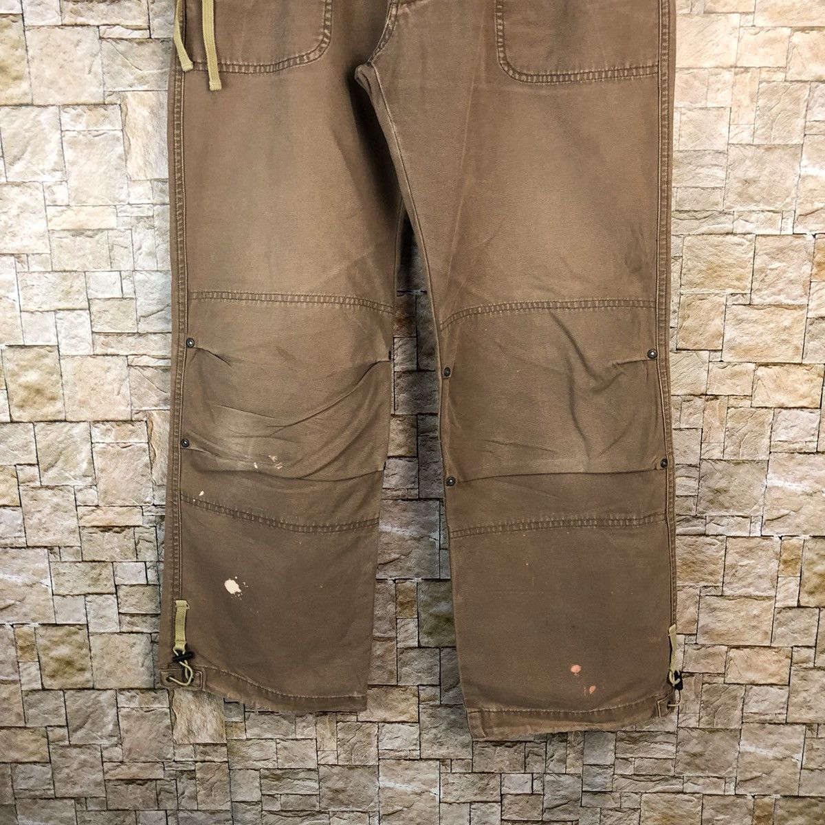 Japanese Brand Sunny Clouds Brown Cargo Multipocket Pants #A992 Size US 29 - 6 Thumbnail