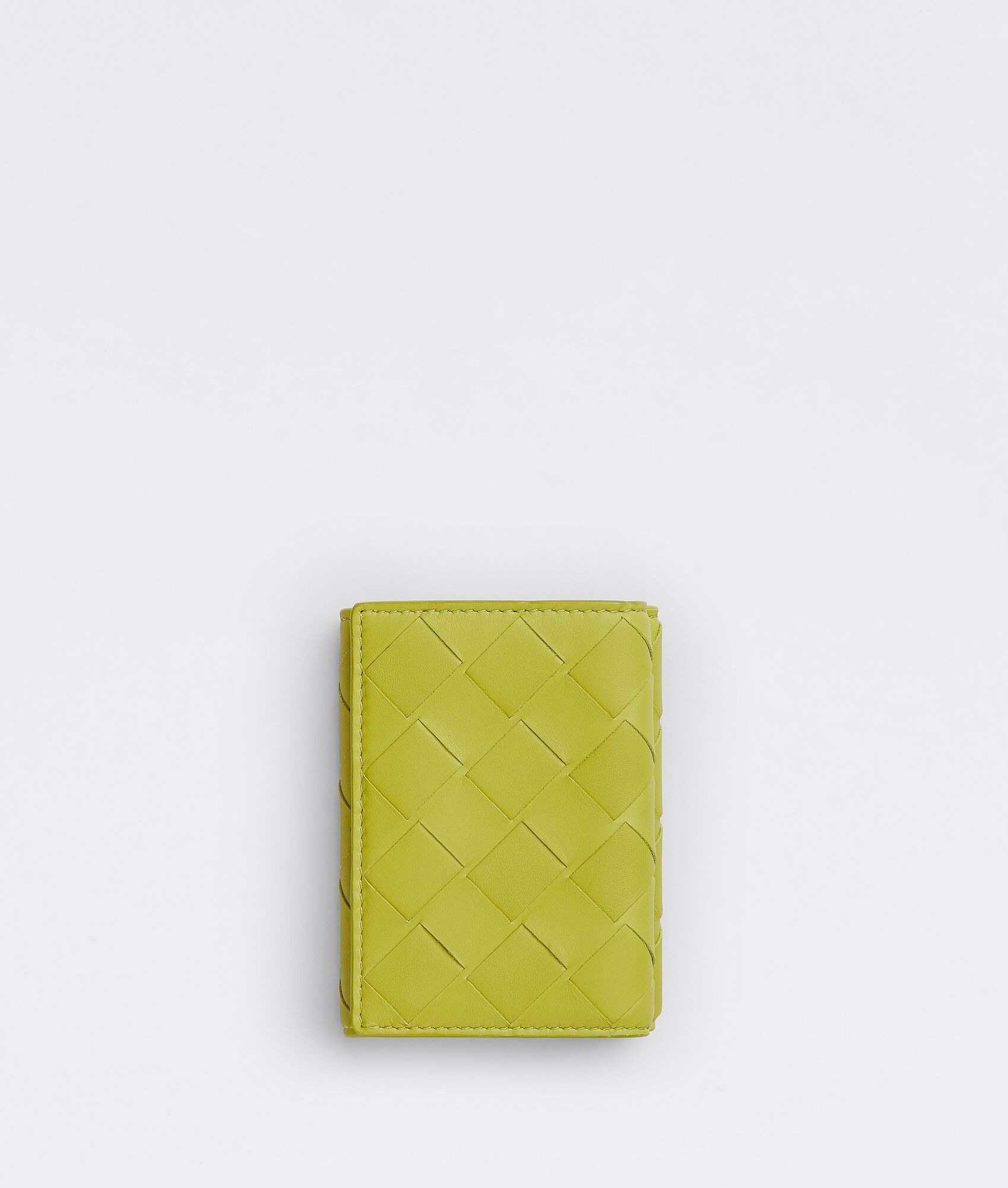 Bottega Veneta o1bcso1str0824 Size : OS / Tiny Tri-Fold Wallet in Yellow Size ONE SIZE - 1 Thumbnail