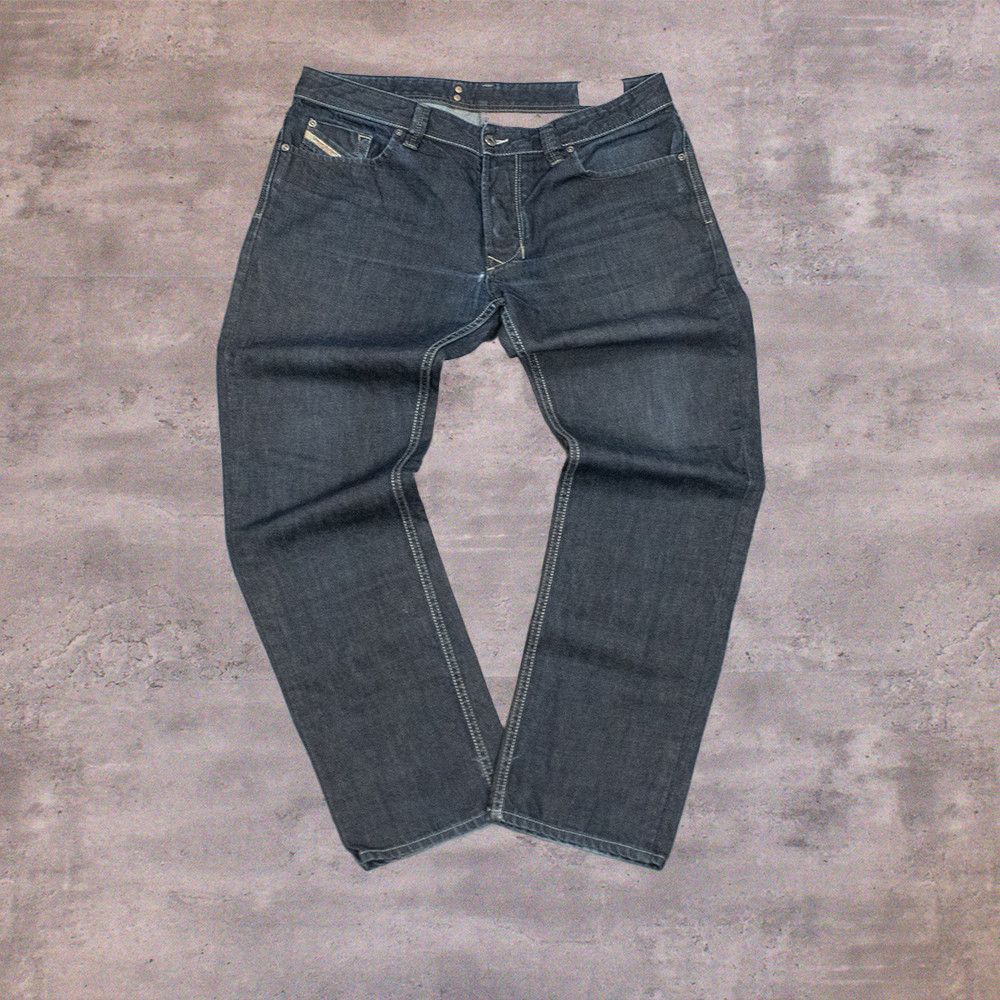 Diesel Y2K 00's Diesel Industry's Indigo Baggy Relax Denim Pant's Size US 36 / EU 52 - 2 Thumbnail