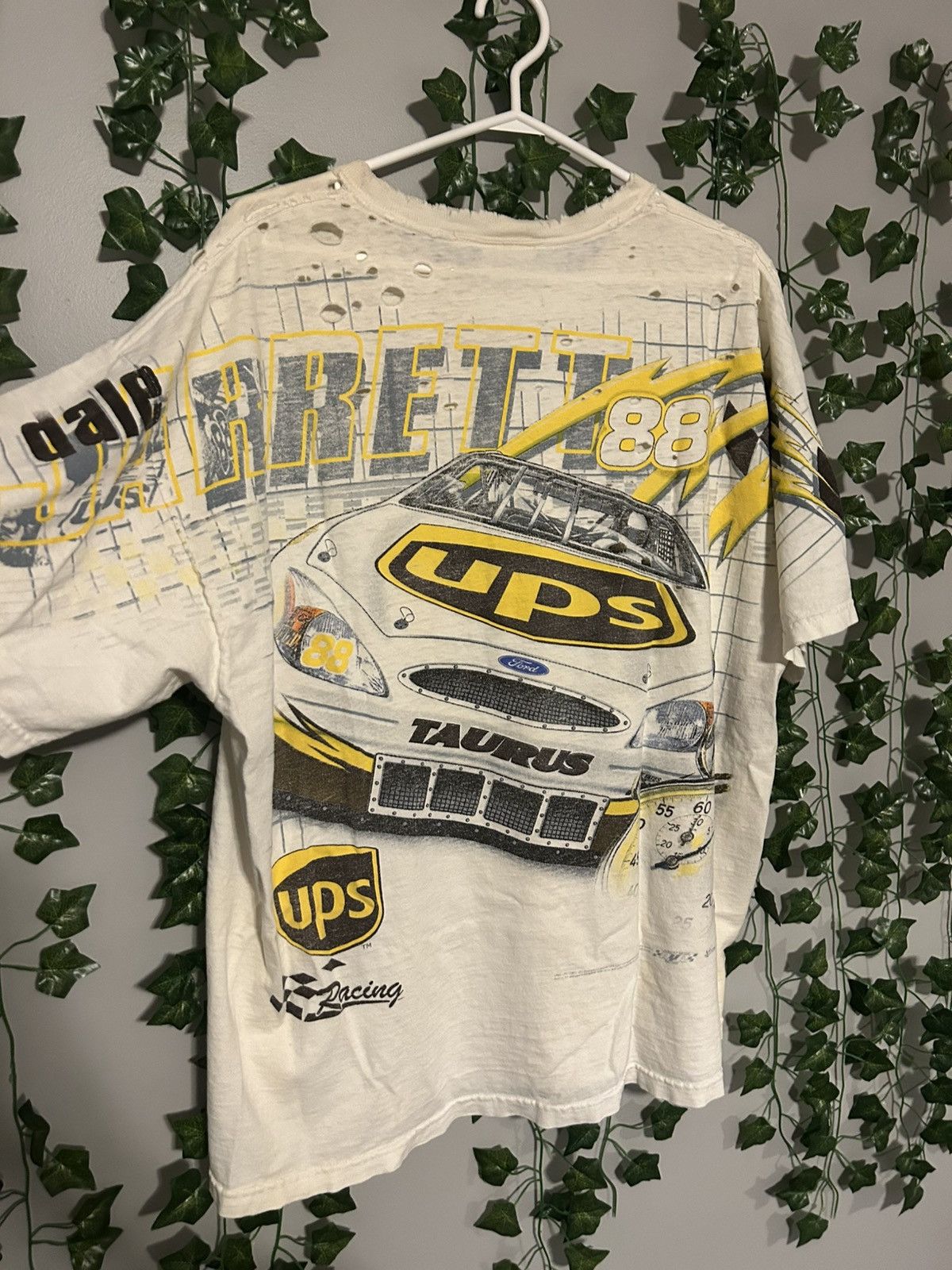 Chase Authentics Vintage Nascar AOP Dale Jarrett Distressed Graphic Tee Size US L / EU 52-54 / 3 - 6 Thumbnail