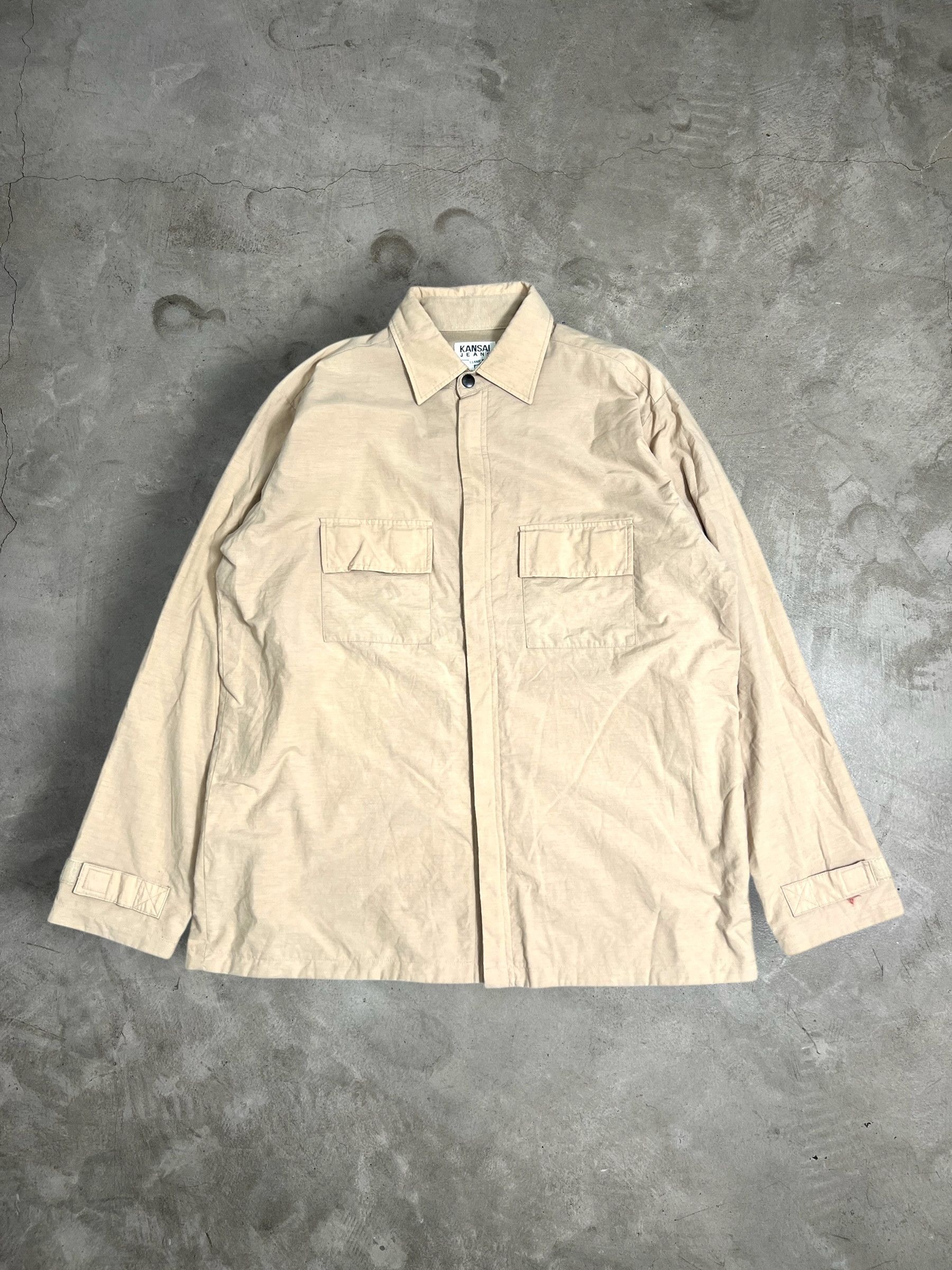 Japanese Brand × Jean × Kansai Yamamoto Vintage Kansai Jeans Lined Strap Jacket (L) JK946 Size US L / EU 52-54 / 3 - 1 Thumbnail