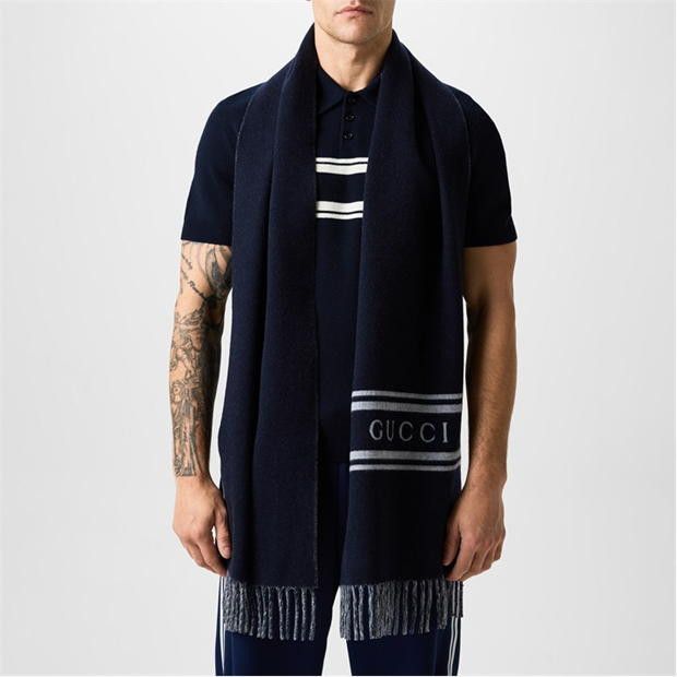 Gucci GUCCI Gucci Logo Scarf Size ONE SIZE - 2 Thumbnail