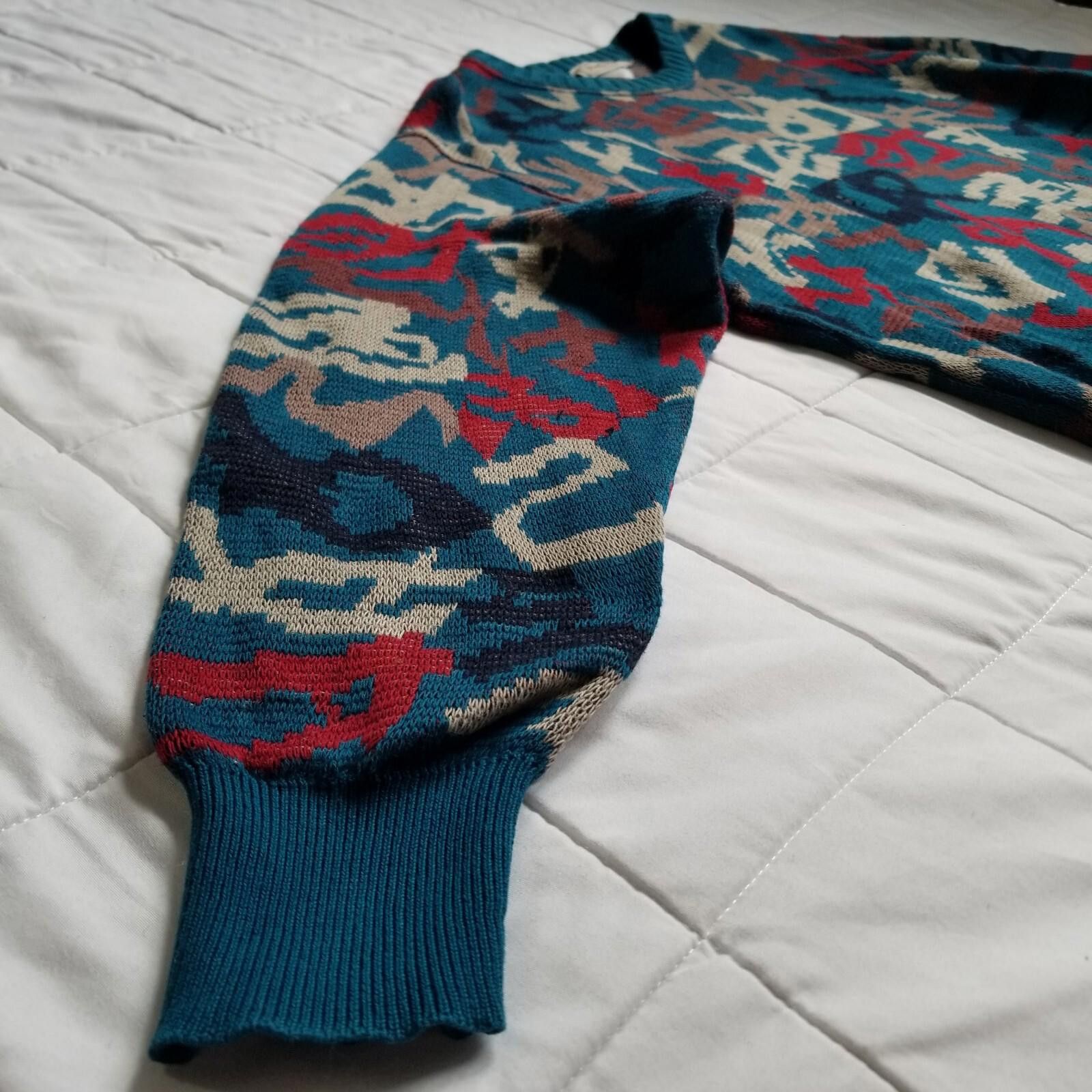 Paul Stuart Paul Stuart Pattern Sweater Large - Pre Owned - Retro Size US L / EU 52-54 / 3 - 8 Thumbnail