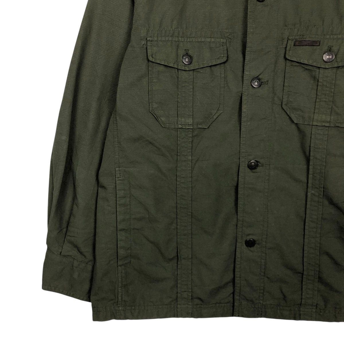Japanese Brand 🔥VINTAGE BUTTON CHORE WORK JACKET CROCODILE ISSEY MIYAKE Size US L / EU 52-54 / 3 - 6 Thumbnail