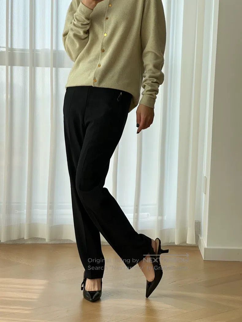 Hermes Hermes Vintage fine wool slim ankle-length dress pants for Size 25" / US 0 / IT 36 - 5 Thumbnail