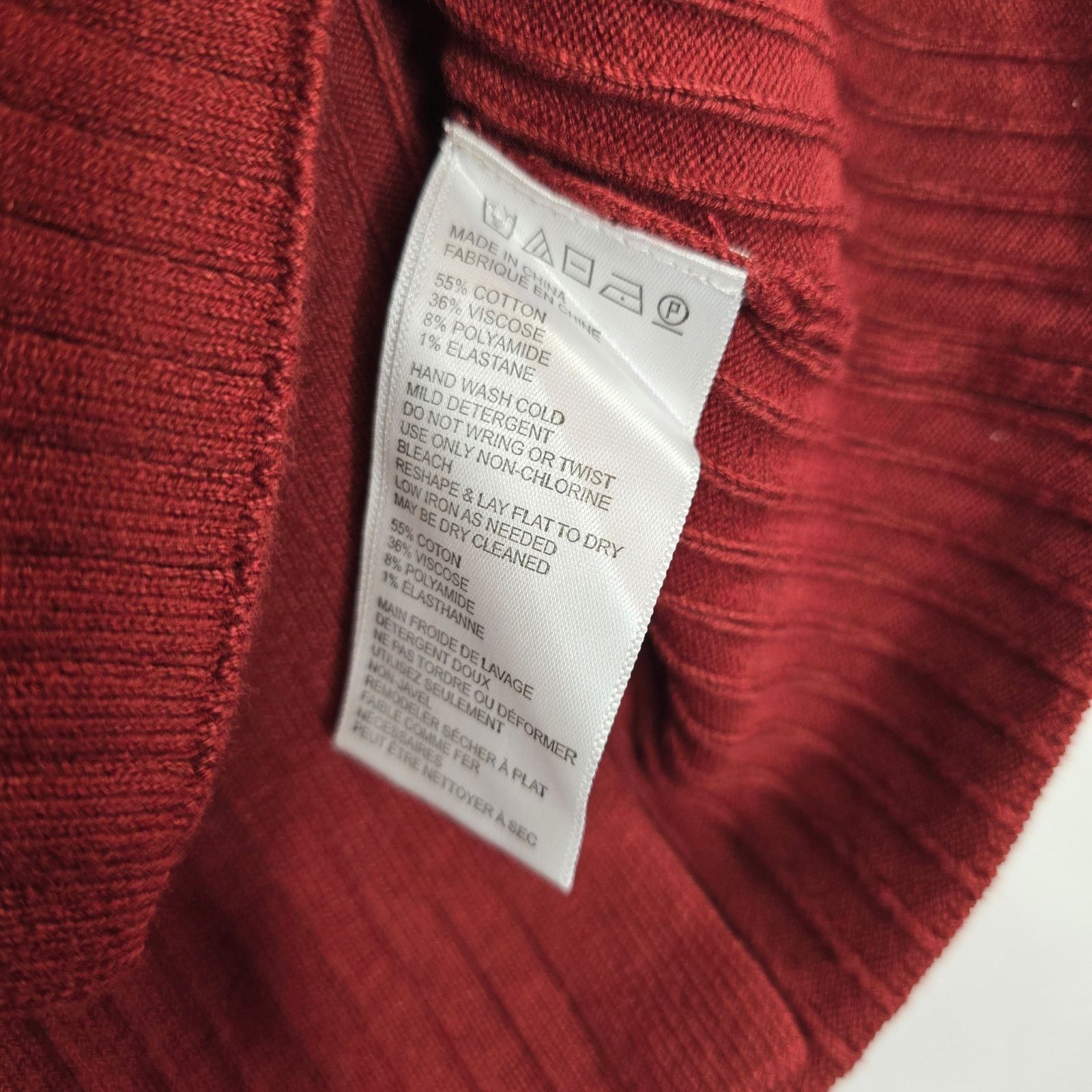 Free People Free People Wine Faux Wrap Ribbed Knit Skirt Size Medium NWT Size 24" / US 00 / IT 34 - 7 Thumbnail