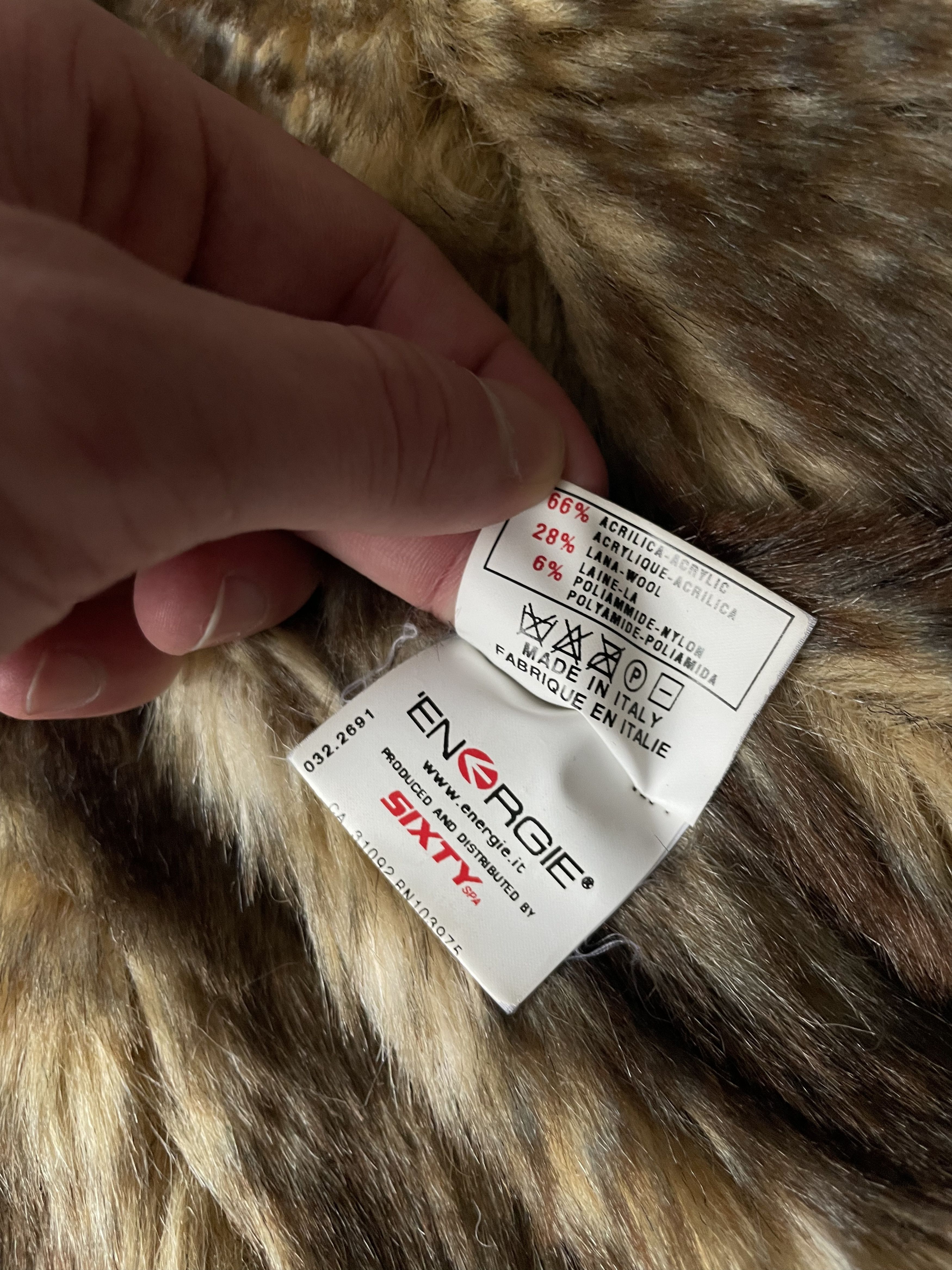 Sixty Energie Sixty SpA Italy Archive Fur Lined Zip Up Cardigan Size US M / EU 48-50 / 2 - 8 Thumbnail