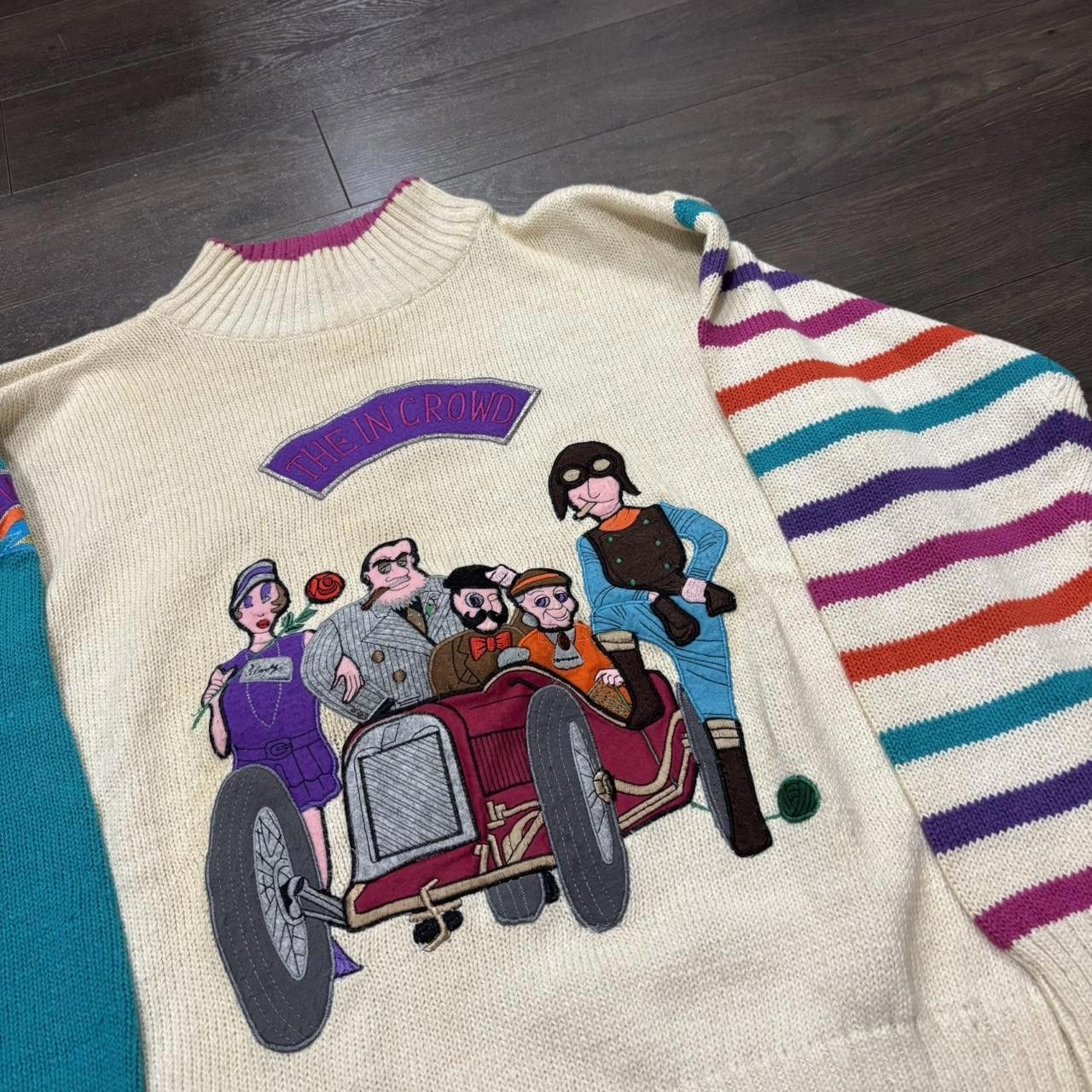 Designer Vintage Bonnie boerer the in crowd knit sweater 90s M Size US M / EU 48-50 / 2 - 1 Thumbnail