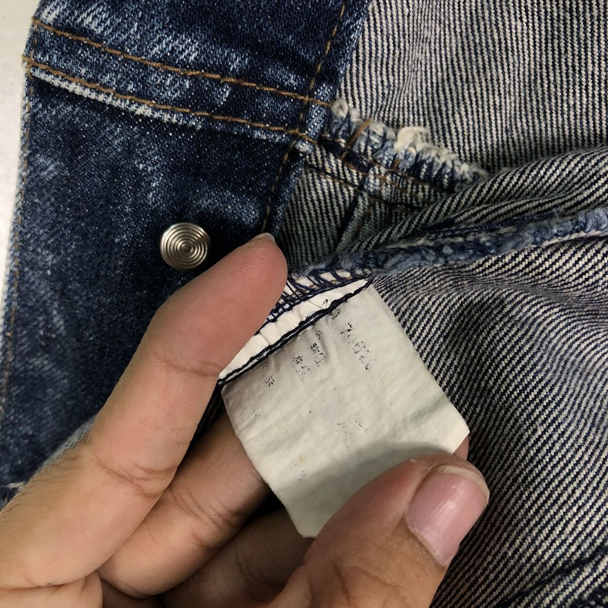 Japanese Brand 🔥VINTAGE RUSTY TRUCKER DENIM JACKET MAC HOPE ISSEY MIYAKE Size US M / EU 48-50 / 2 - 21 Thumbnail