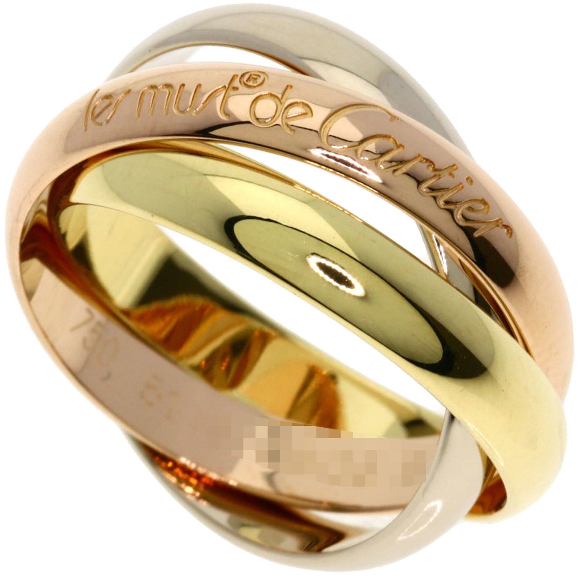 Cartier Cartier Trinity #51 Ring - 18K Yellow Gold/18K Pink White Gold Women's CARTIER Size ONE SIZE - 1 Thumbnail