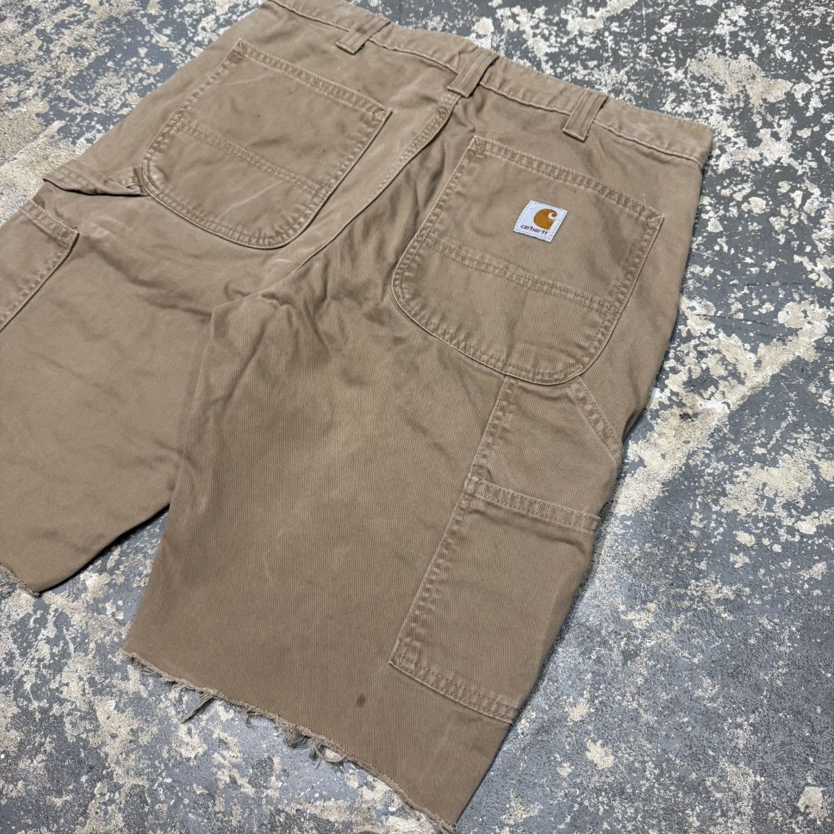 Carhartt Vintage Carhartt Tan/Brown B324 DKH Carpenter Workwear Short Size US 33 - 12 Thumbnail