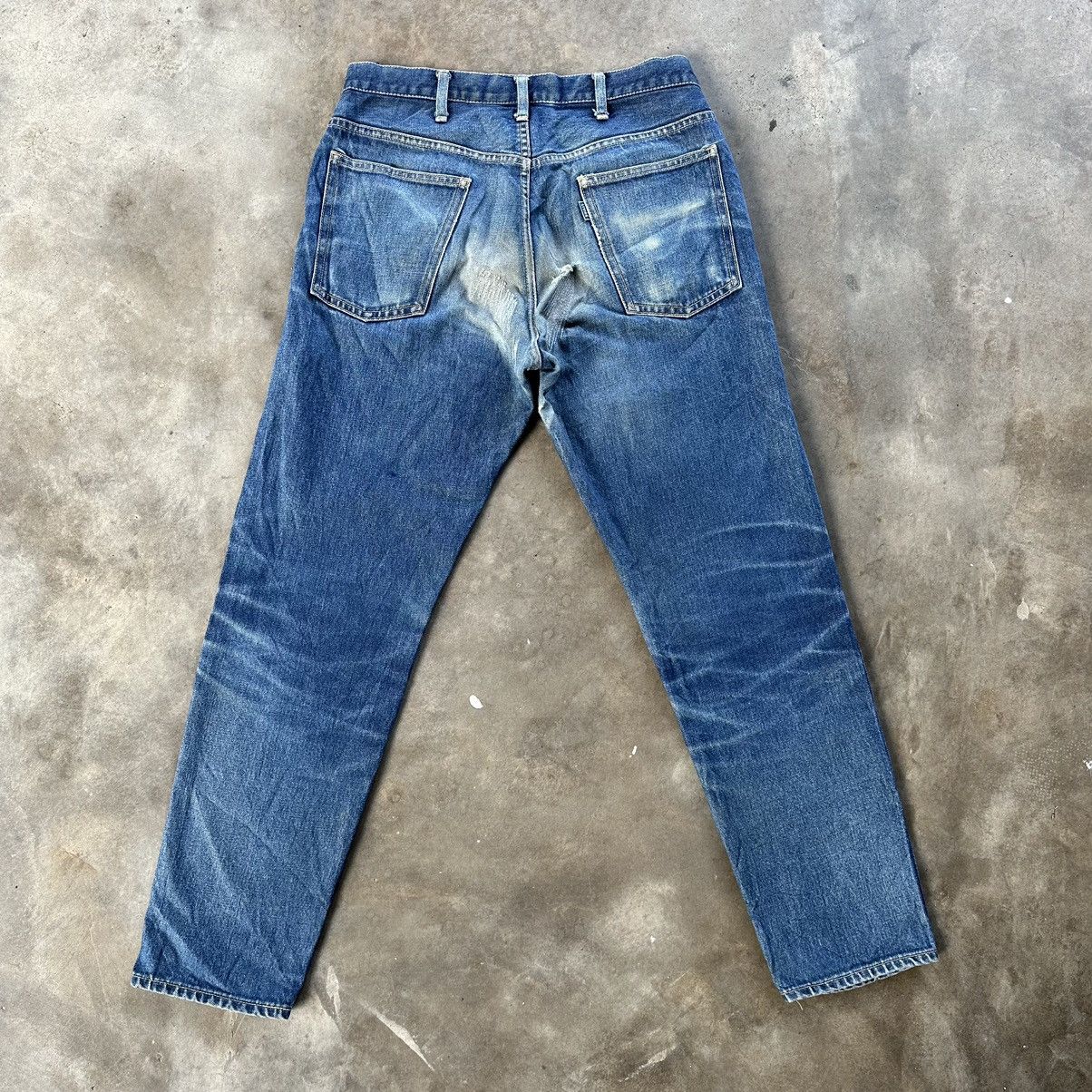 Japanese Brand Vintage Living Concept Talon 42 Faded Distressed Denim Jean Size US 30 / EU 46 - 10 Thumbnail