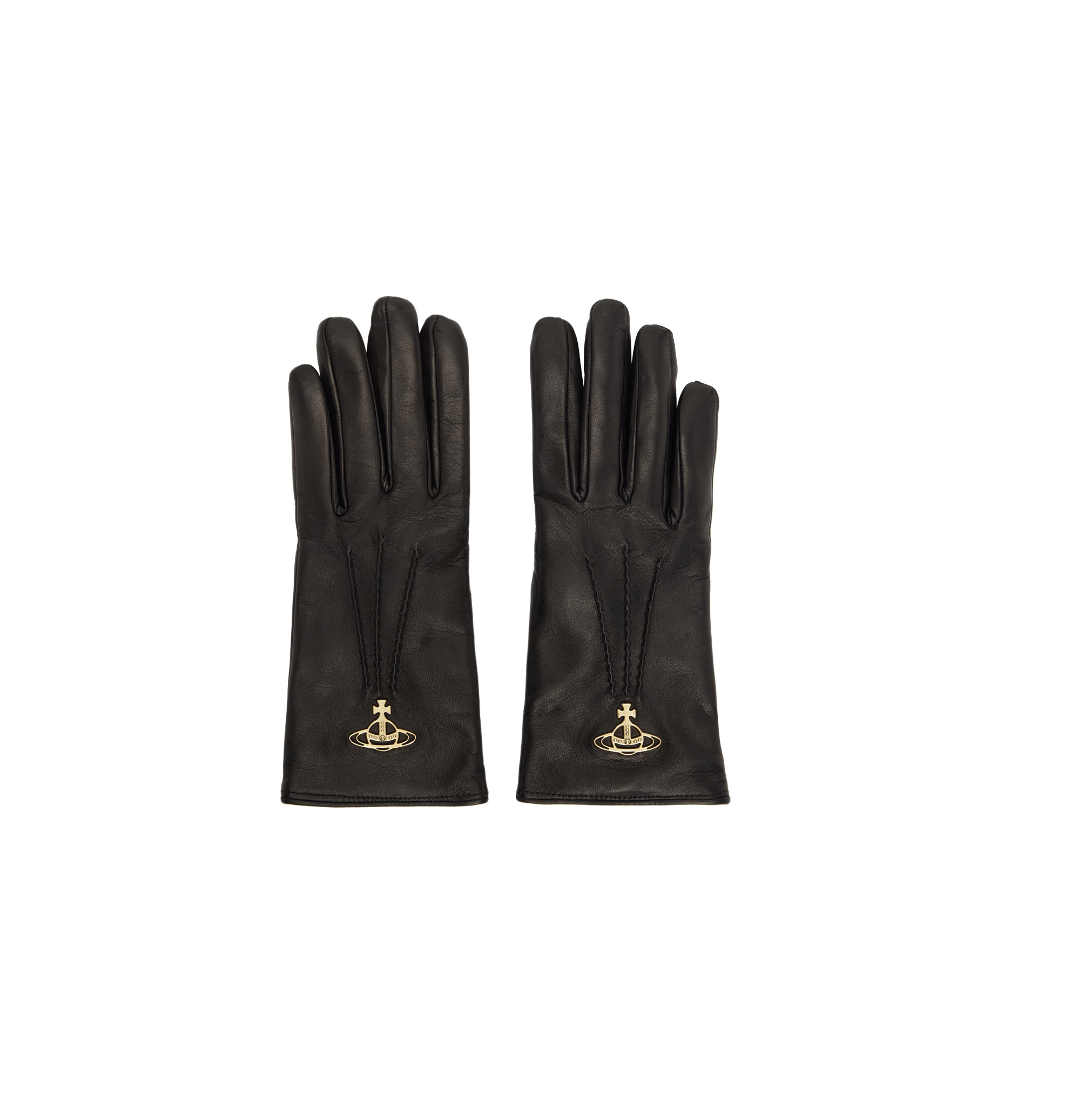 Vivienne Westwood VIVIENNE WESTWOOD Black Orb Gloves Size ONE SIZE - 1 Thumbnail