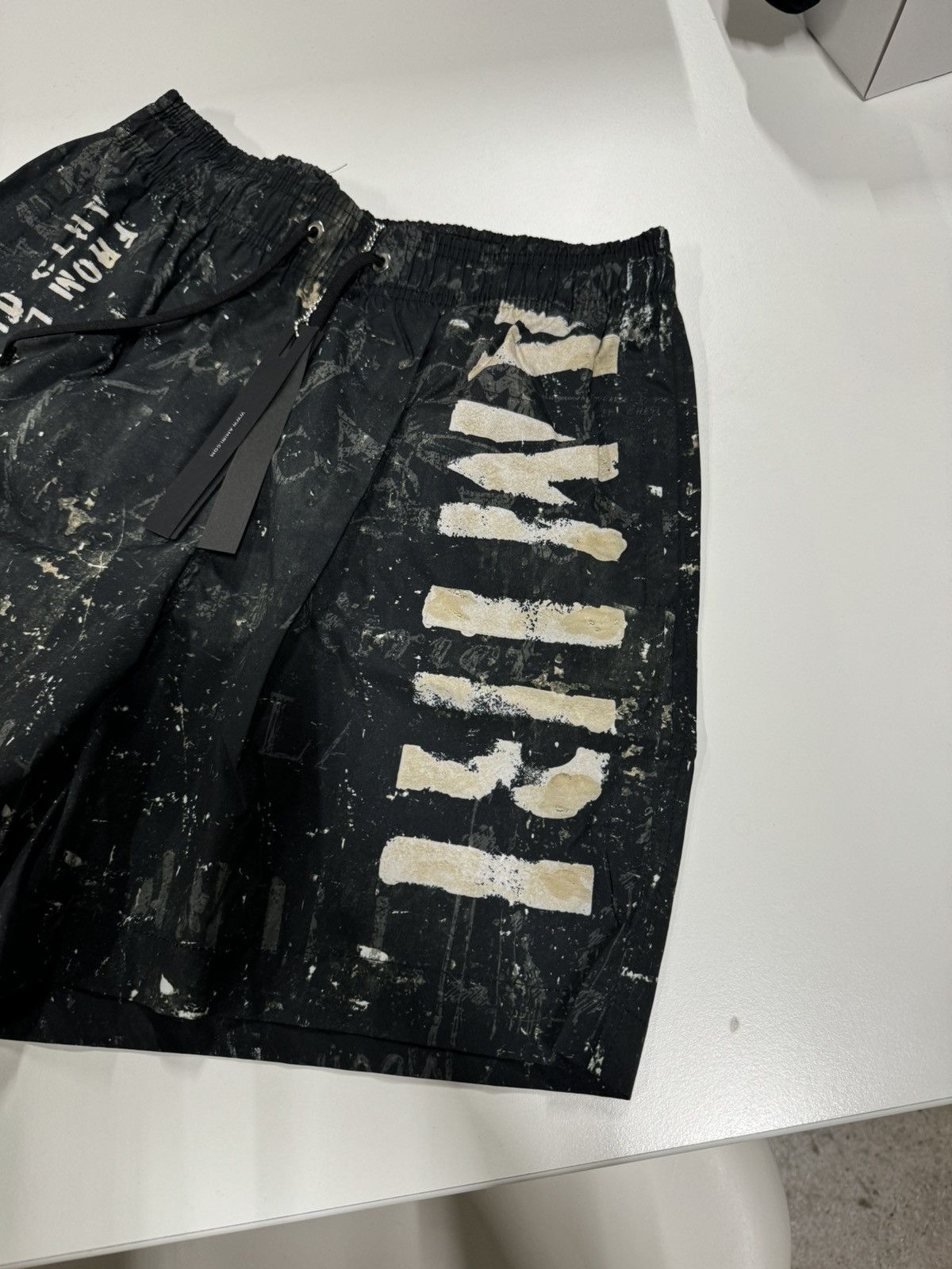 Amiri Amiri Stencil Logo Swim Shorts NEW 600$ Size US 30 / EU 46 - 2 Thumbnail