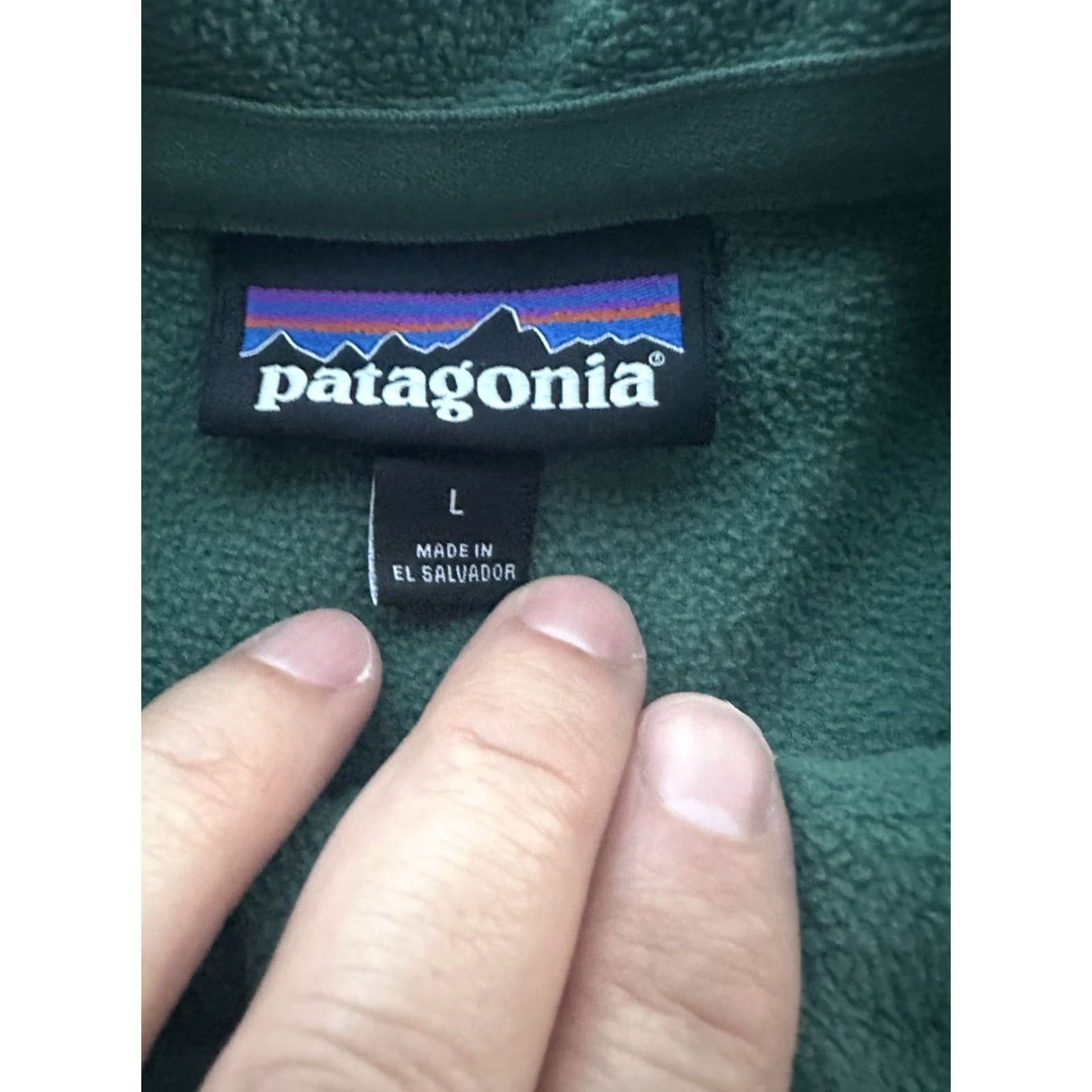 Patagonia Patagonia Men's Large Fleece Pullover 1/4 Zip Green Lightweight Sweatshirt Sweater Outdoor Hiking Casual Vintage: No Size US L / EU 52-54 / 3 - 4 Thumbnail