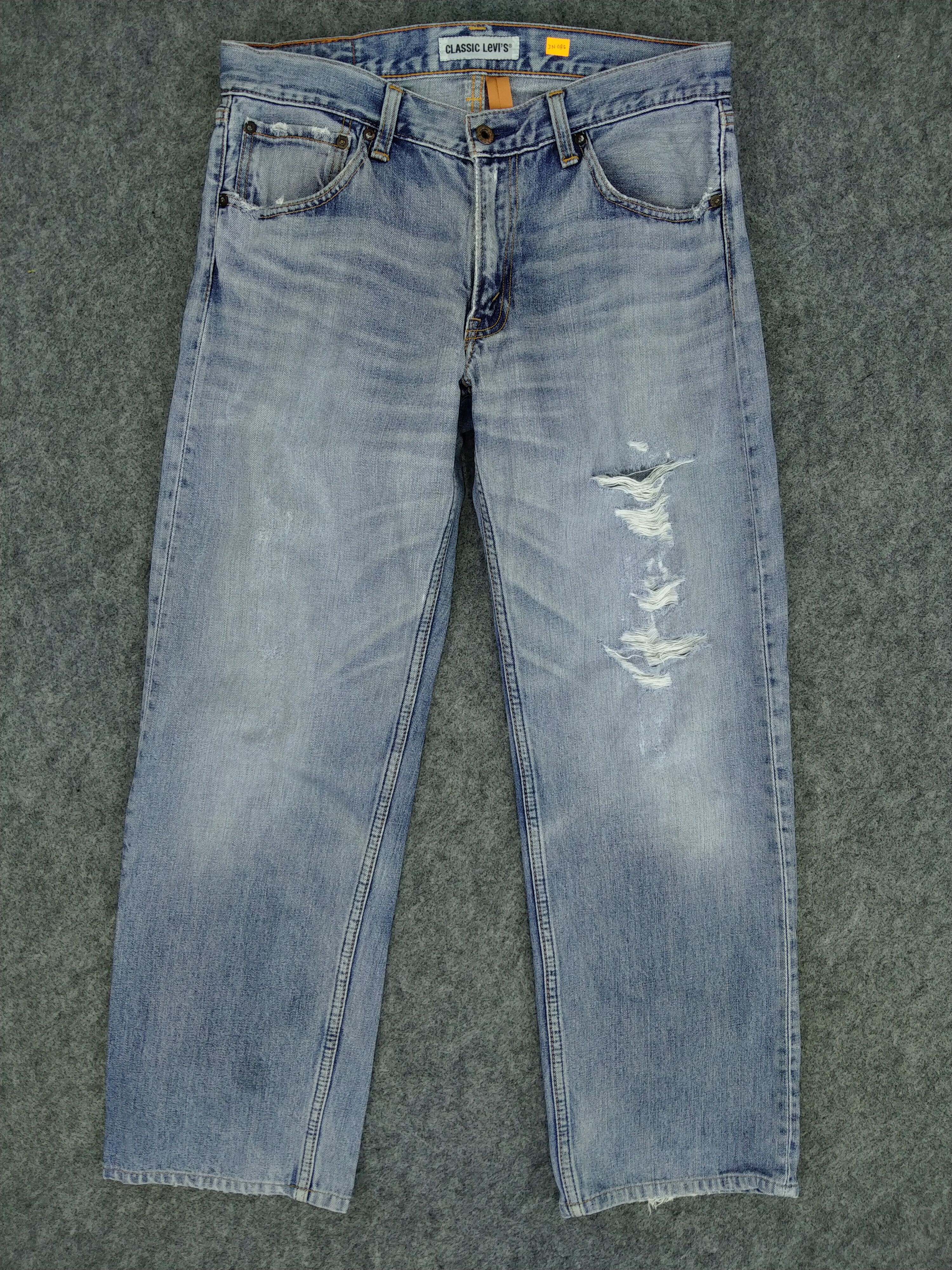 Levi's Classic Levi's 503 Distressed Ripped Denim 34 x 29.5 -JN085 Size US 34 / EU 50 - 1 Thumbnail