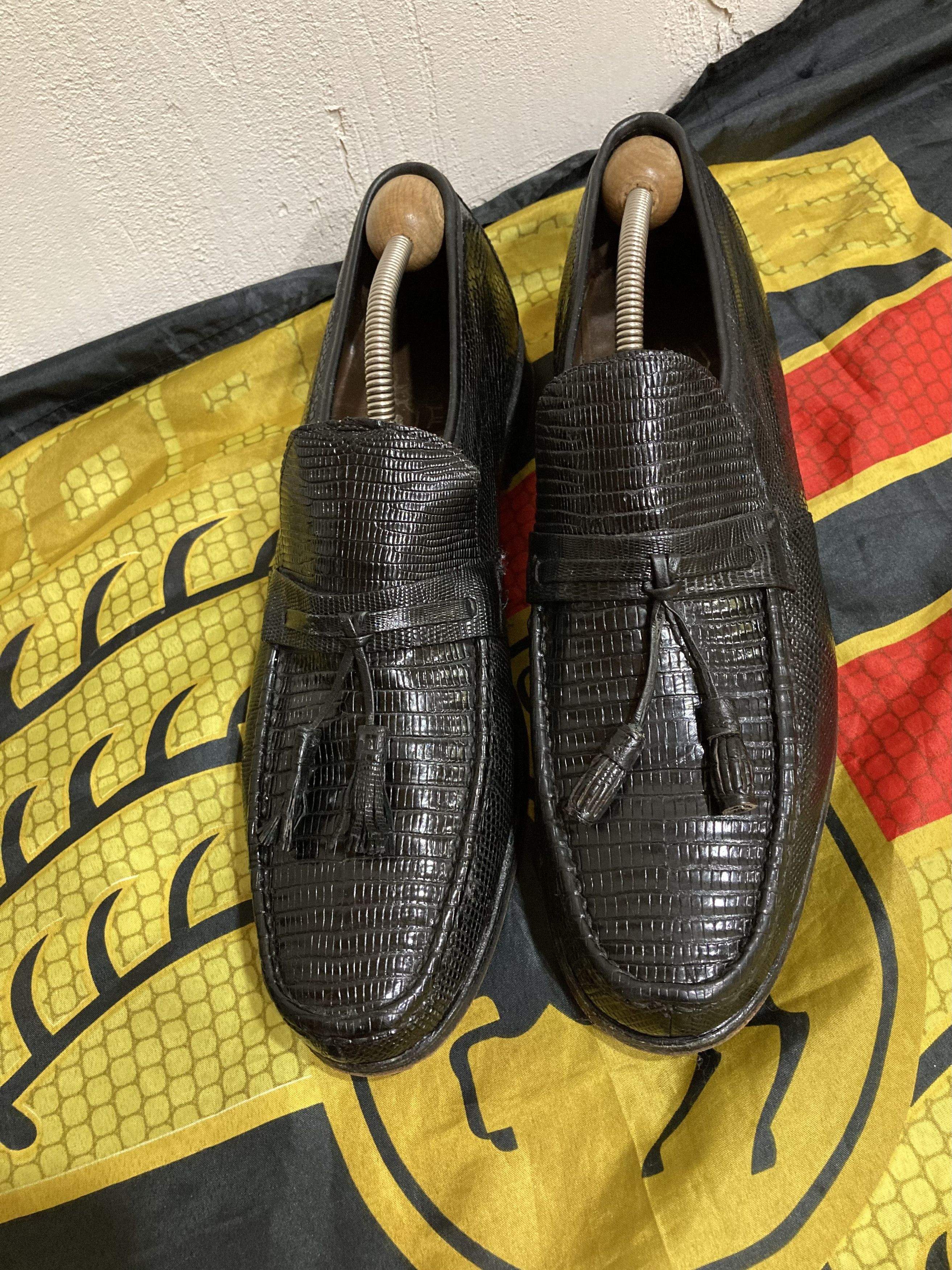 Nettleton VTG 70-80s Nettleton Tassel Loafer Lizard Skins Made In USA Size US 11 / EU 44 - 1 Thumbnail