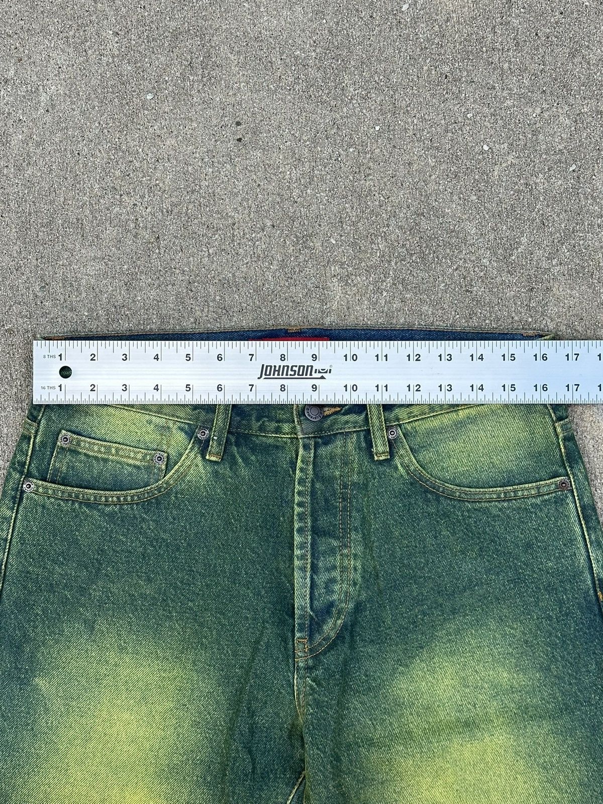 Supreme Supreme Regular Jean 'Overspray Green' Size US 30 / EU 46 - 4 Thumbnail