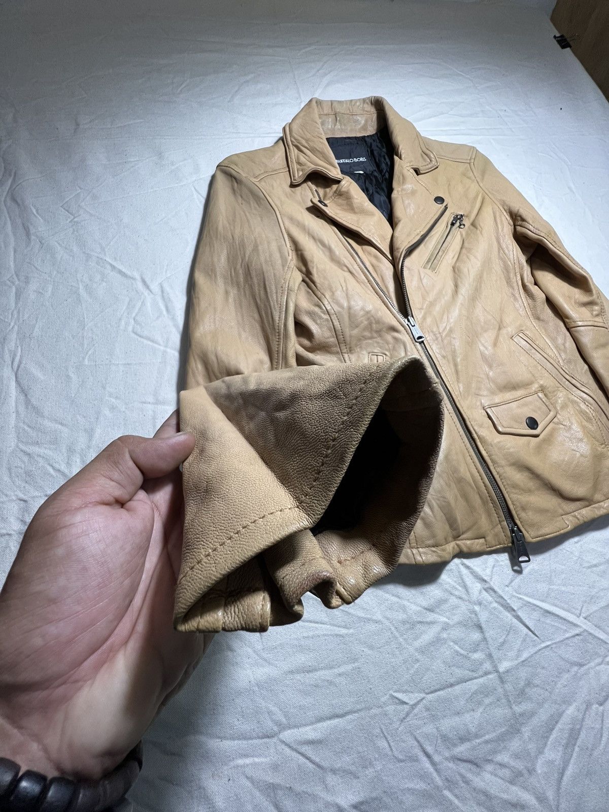 BUFFALO BOBS Buffalo Bobs biker-style leather jacket Size US S / EU 44-46 / 1 - 2 Thumbnail