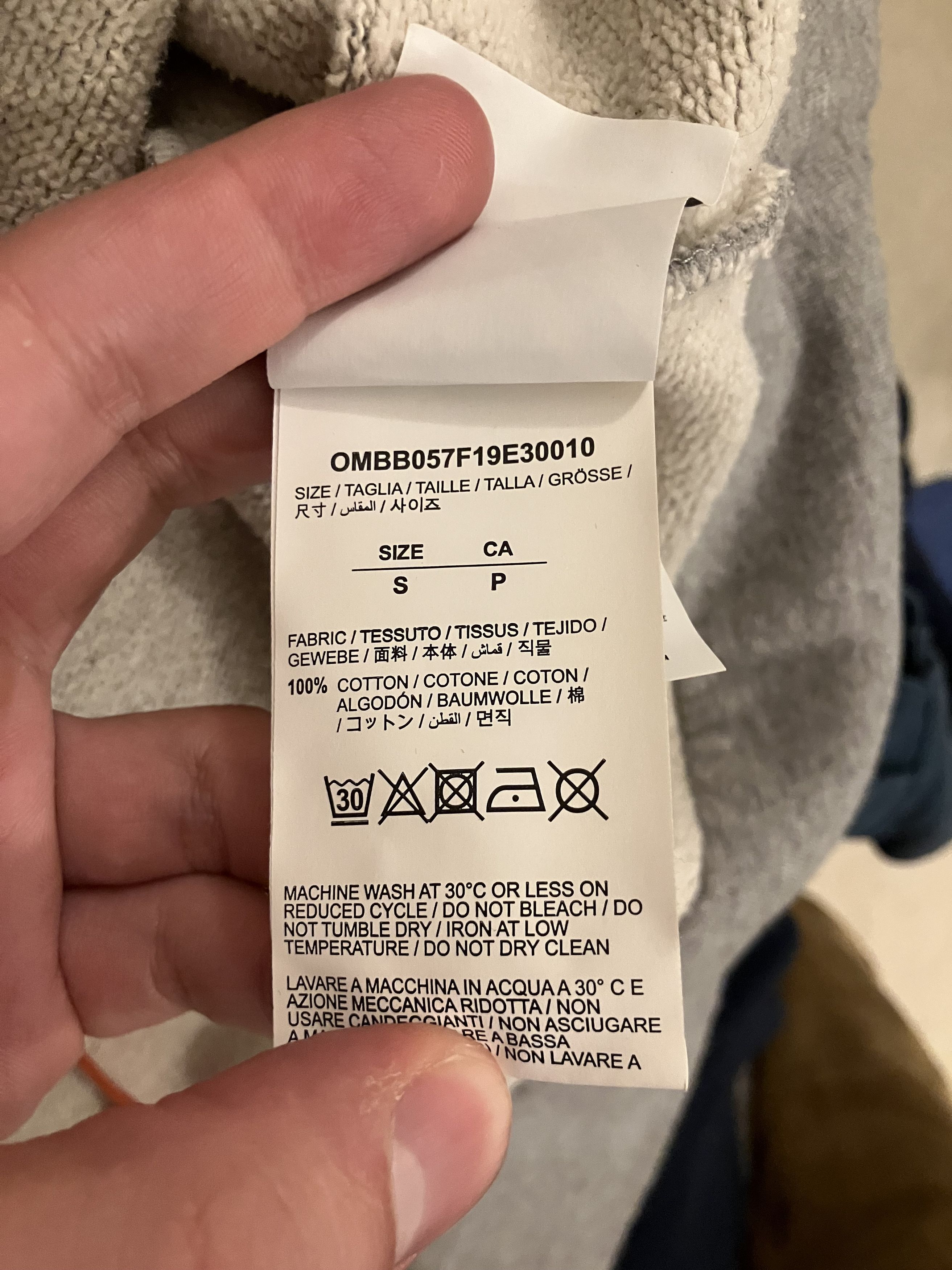 Off-White Off-White gradient arrow hoodie blue/grey Size US S / EU 44-46 / 1 - 5 Thumbnail