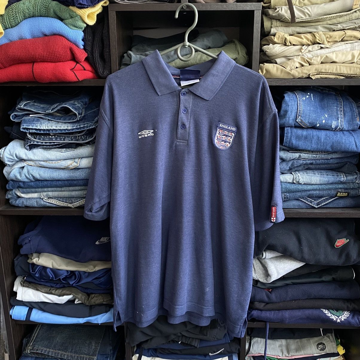 Umbro Vintage Umbro England National Soccer 1990’s polo Size US L / EU 52-54 / 3 - 1 Thumbnail