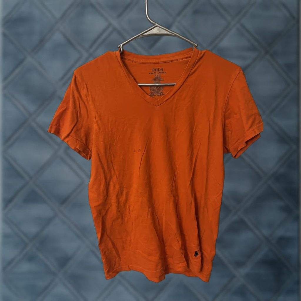 Polo Ralph Lauren Polo Ralph Lauren Sleepwear Shirt Men S Cotton Sleep Shirt Orange V-Neck EUC! Top Size US S / EU 44-46 / 1 - 1 Thumbnail