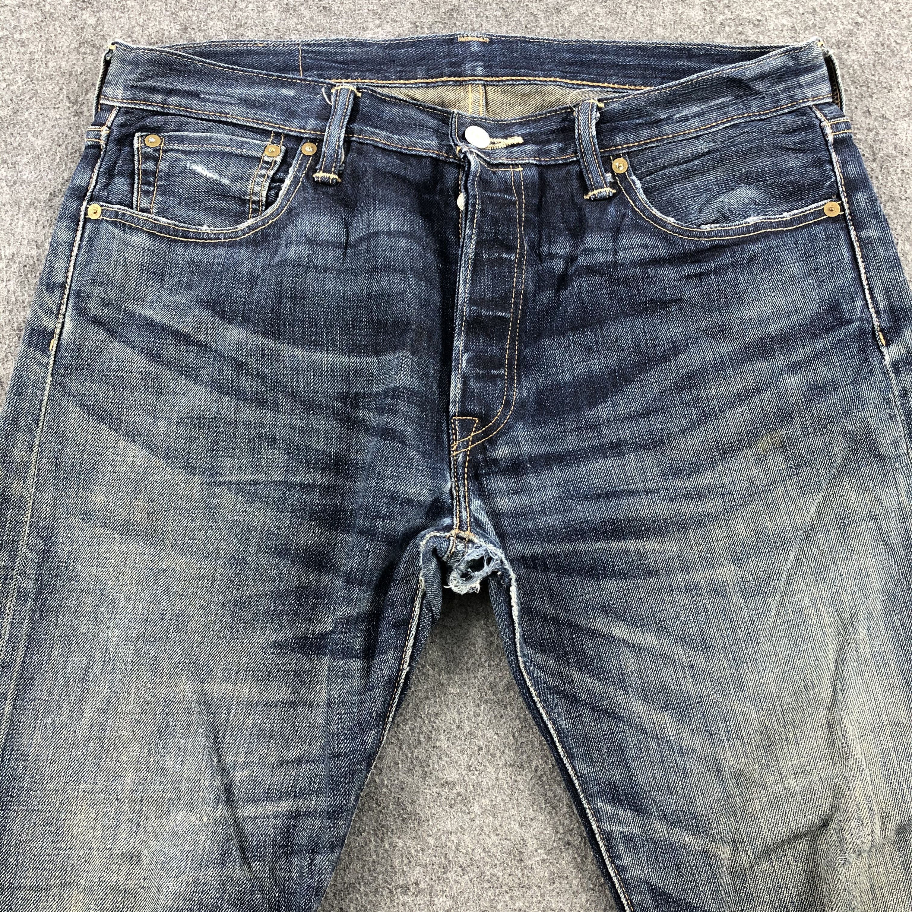 Levi's Vintage Blue Wash Levis 501 Jeans-JM2021 Size US 37 - 3 Thumbnail
