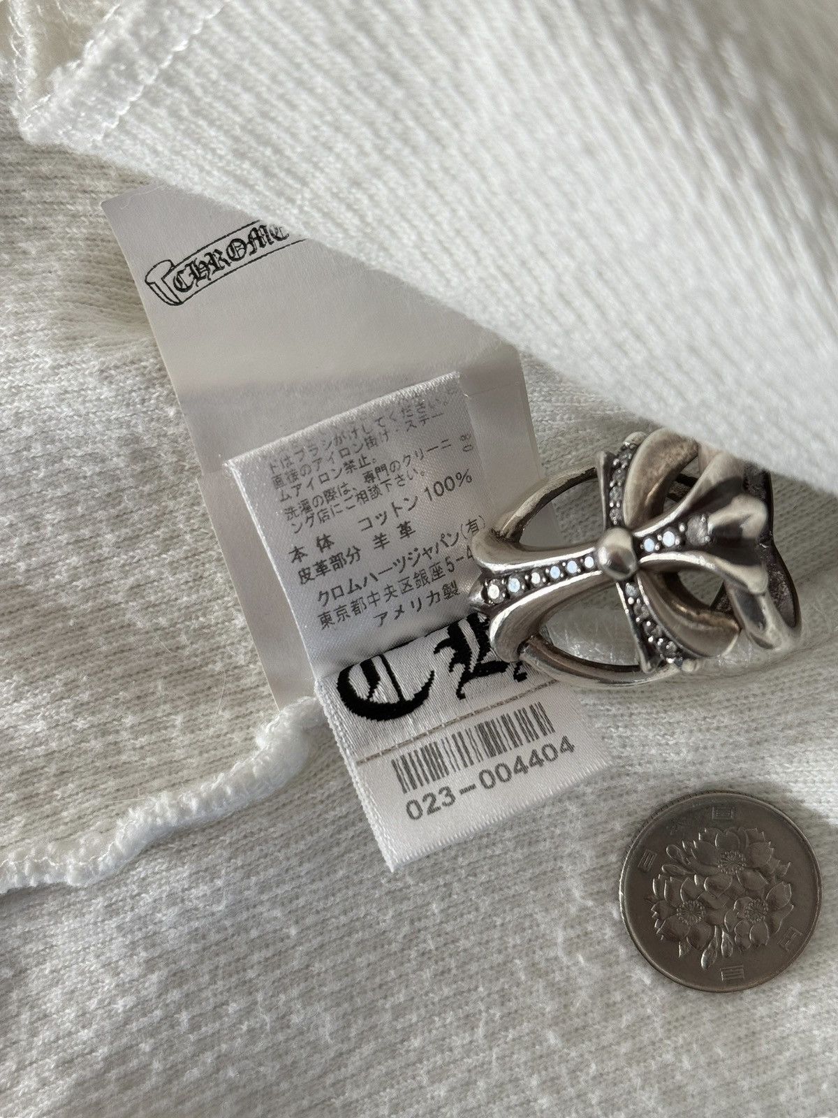 Chrome Hearts Vintage Chrome Hearts Flooded Patched White Thermal Size US XL / EU 56 / 4 - 12 Thumbnail