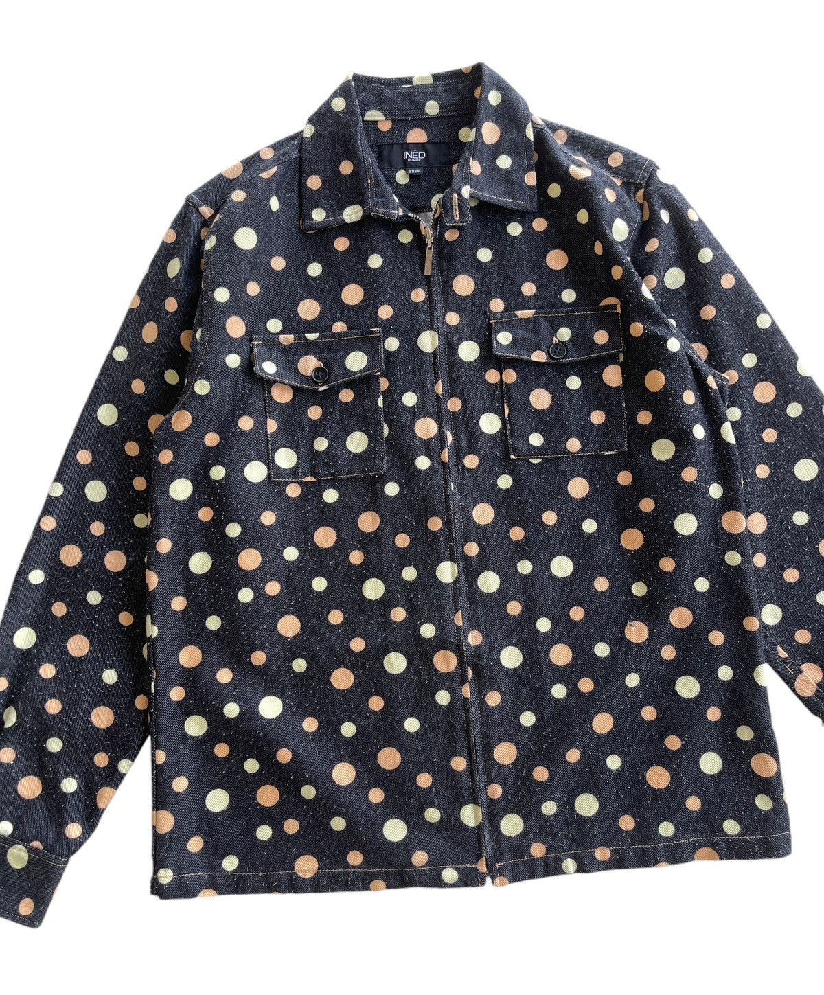 Yohji Yamamoto Ined Homme Yohji Yamamoto Polka Dot Zip Up Jacket Size US S / EU 44-46 / 1 - 3 Thumbnail