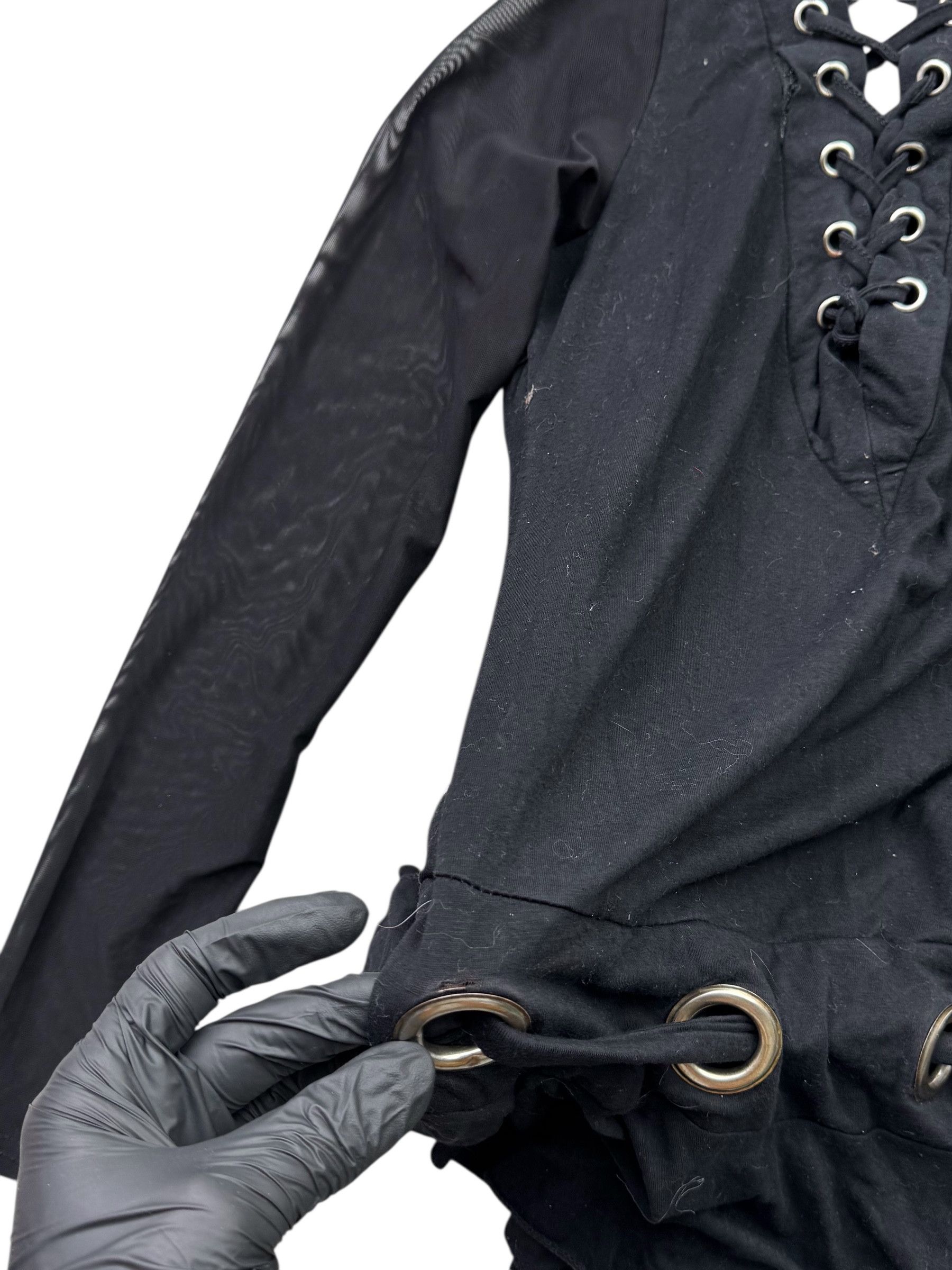 Vintage Vintage Bondage Blouse With Metal Rings W240(V9) Size XS / US 0-2 / IT 36-38 - 9 Thumbnail