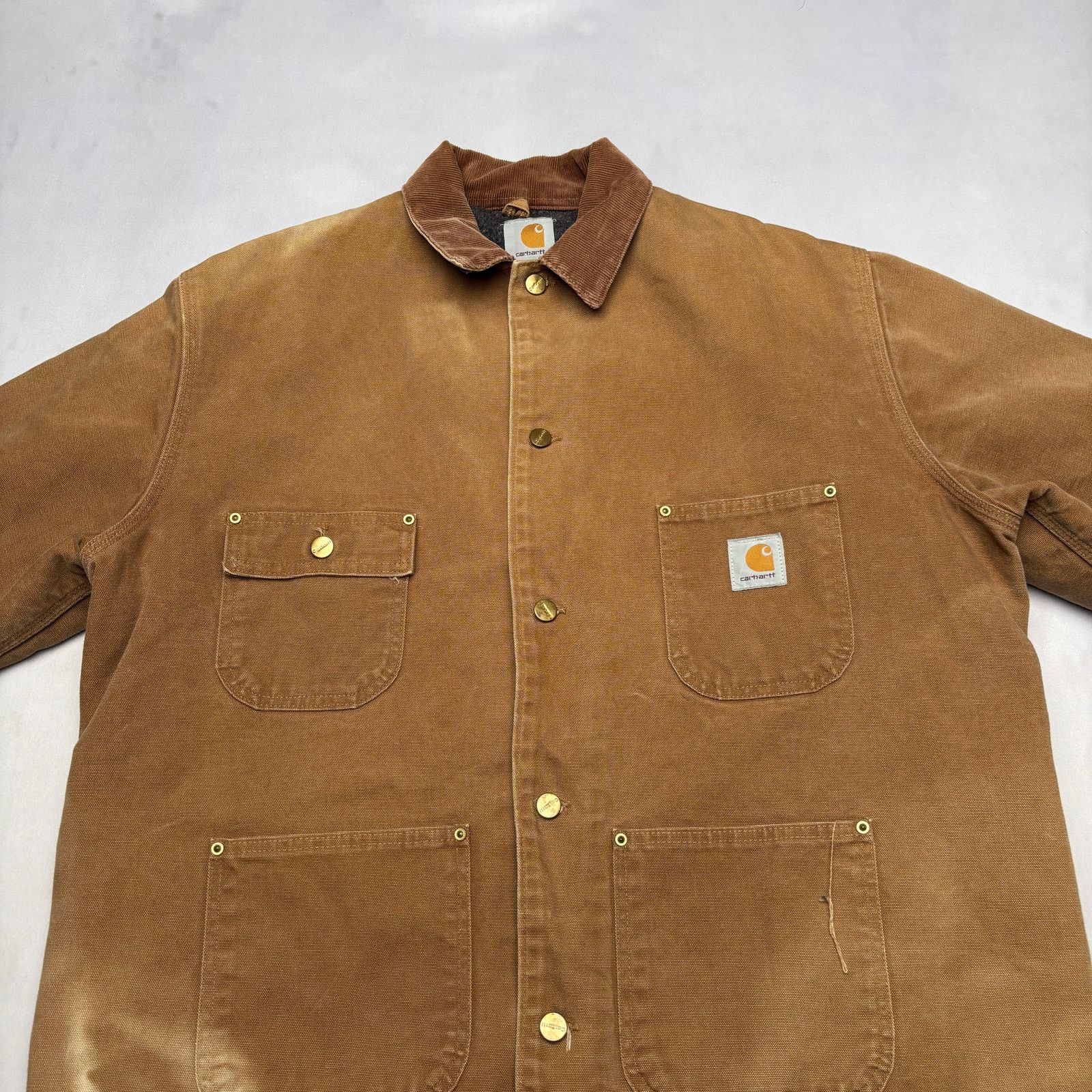 Carhartt Vintage Carhartt Blanket Lined Chore Jacket Workwear XL Size US XL / EU 56 / 4 - 2 Thumbnail