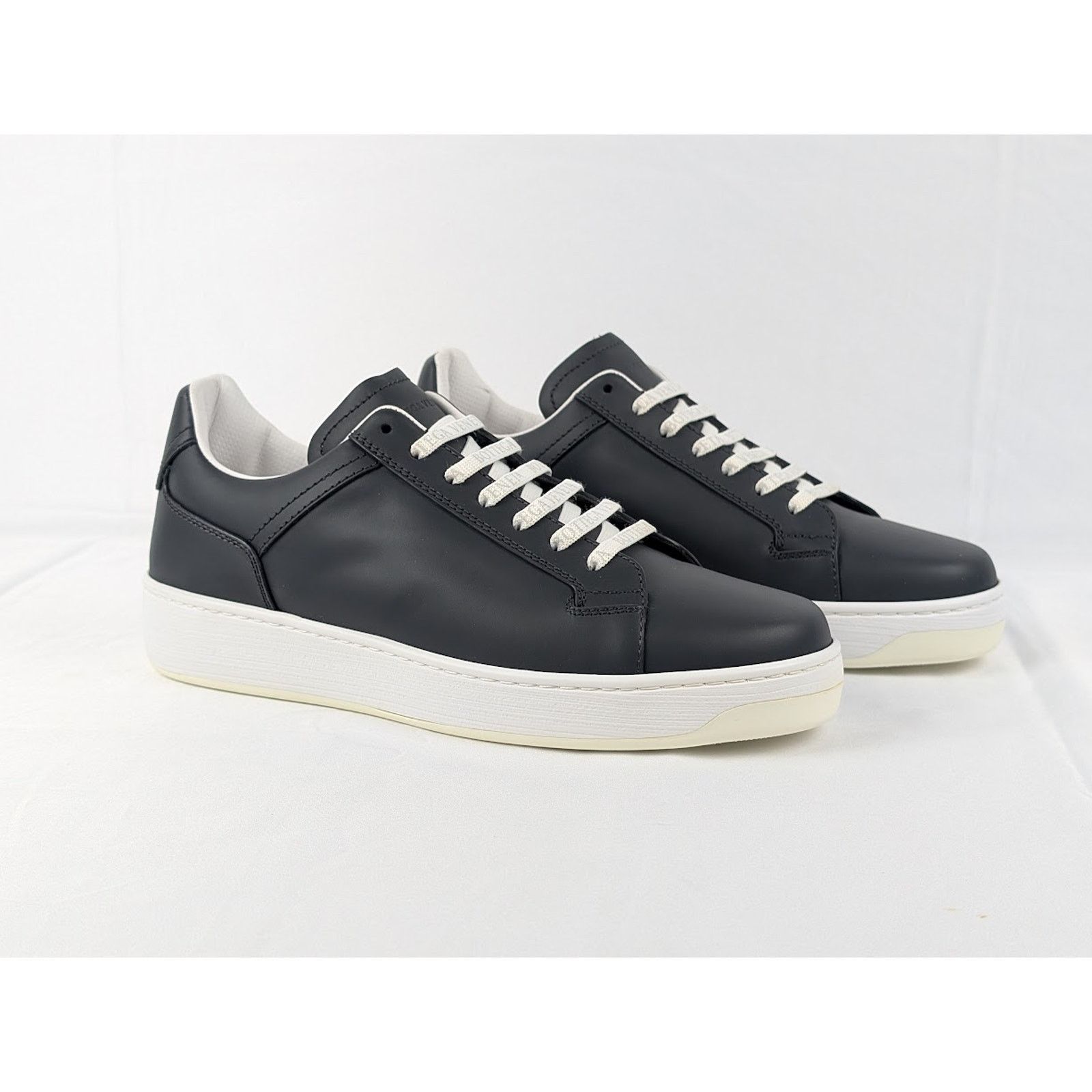 Bottega Veneta o1rshd1 Bolt Calf Low Top Sneakers in Ardoise Size US 7.5 / EU 40-41 - 9 Thumbnail