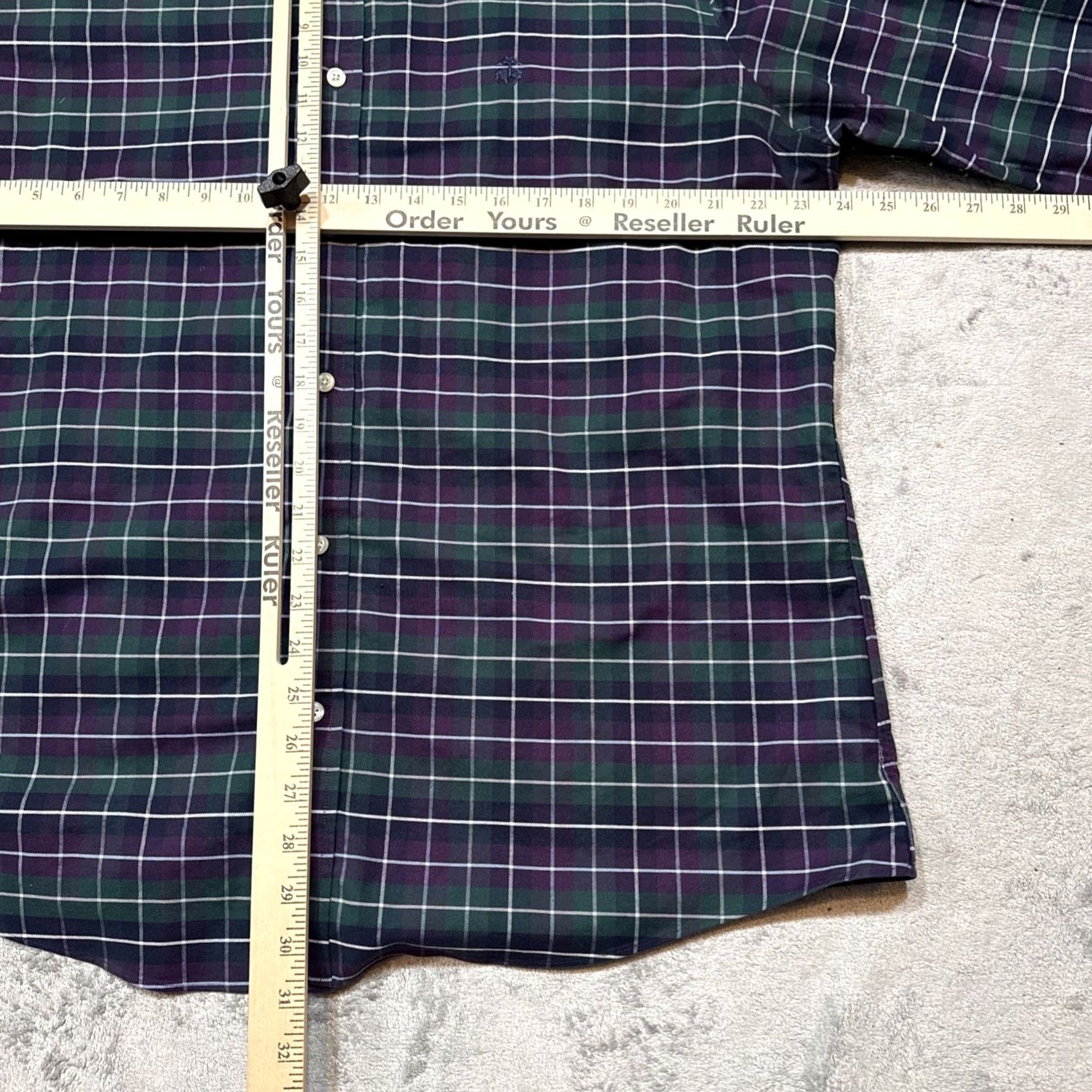 Brooks Brothers Brooks Brothers Shirt Men XL Green Purple Regent Button-Down Logo Plaid Shirt Size US XL / EU 56 / 4 - 5 Thumbnail