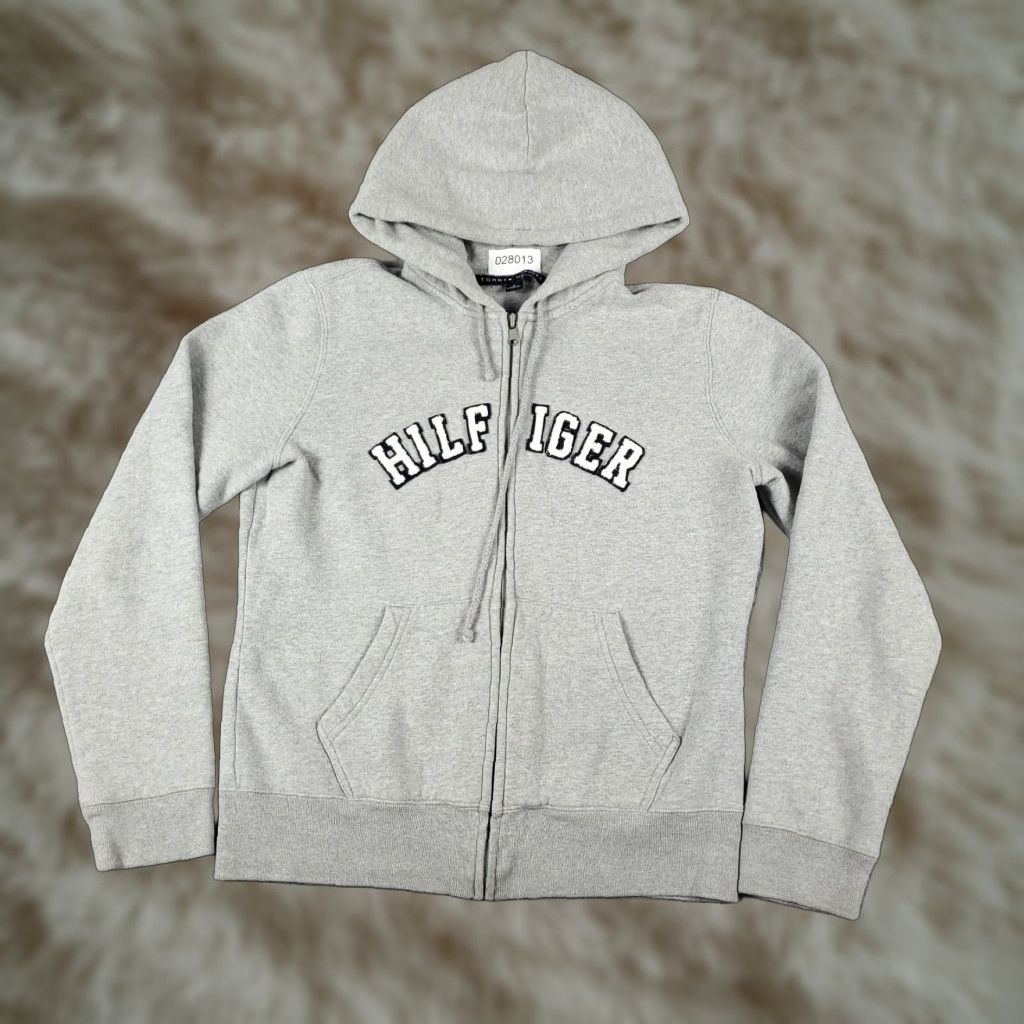 Tommy Hilfiger Tommy Hilfiger Womens Medium Gray Full Zip Hoodie Sweatshirt Size M / US 6-8 / IT 42-44 - 1 Thumbnail