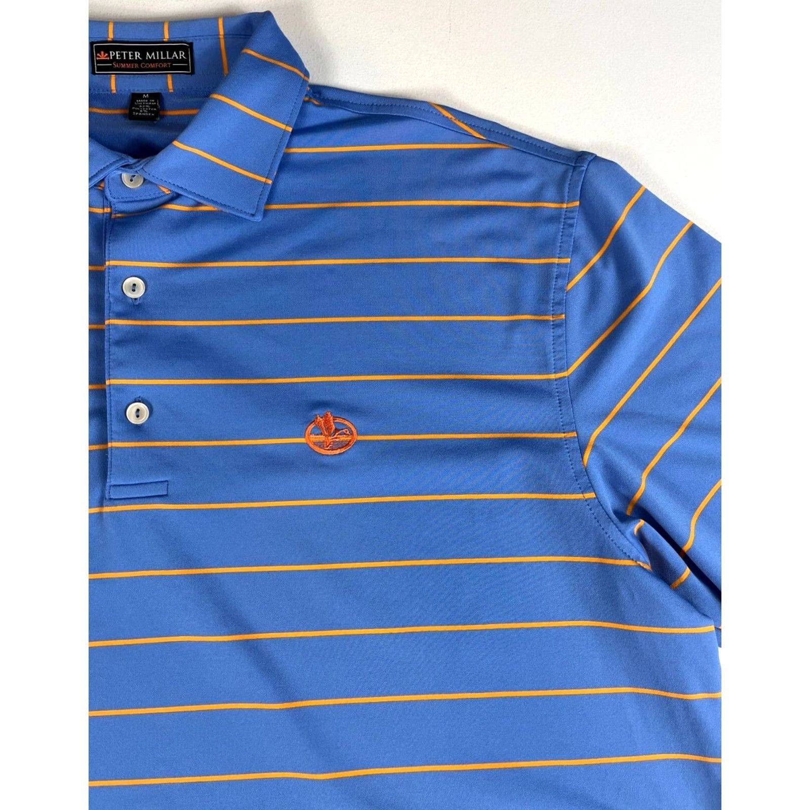 Peter Millar Peter Millar Summer Comfort Polo Shirt Striped Sz M Men’s Shirt Polo Blue Extra Small? Size US M / EU 48-50 / 2 - 4 Thumbnail