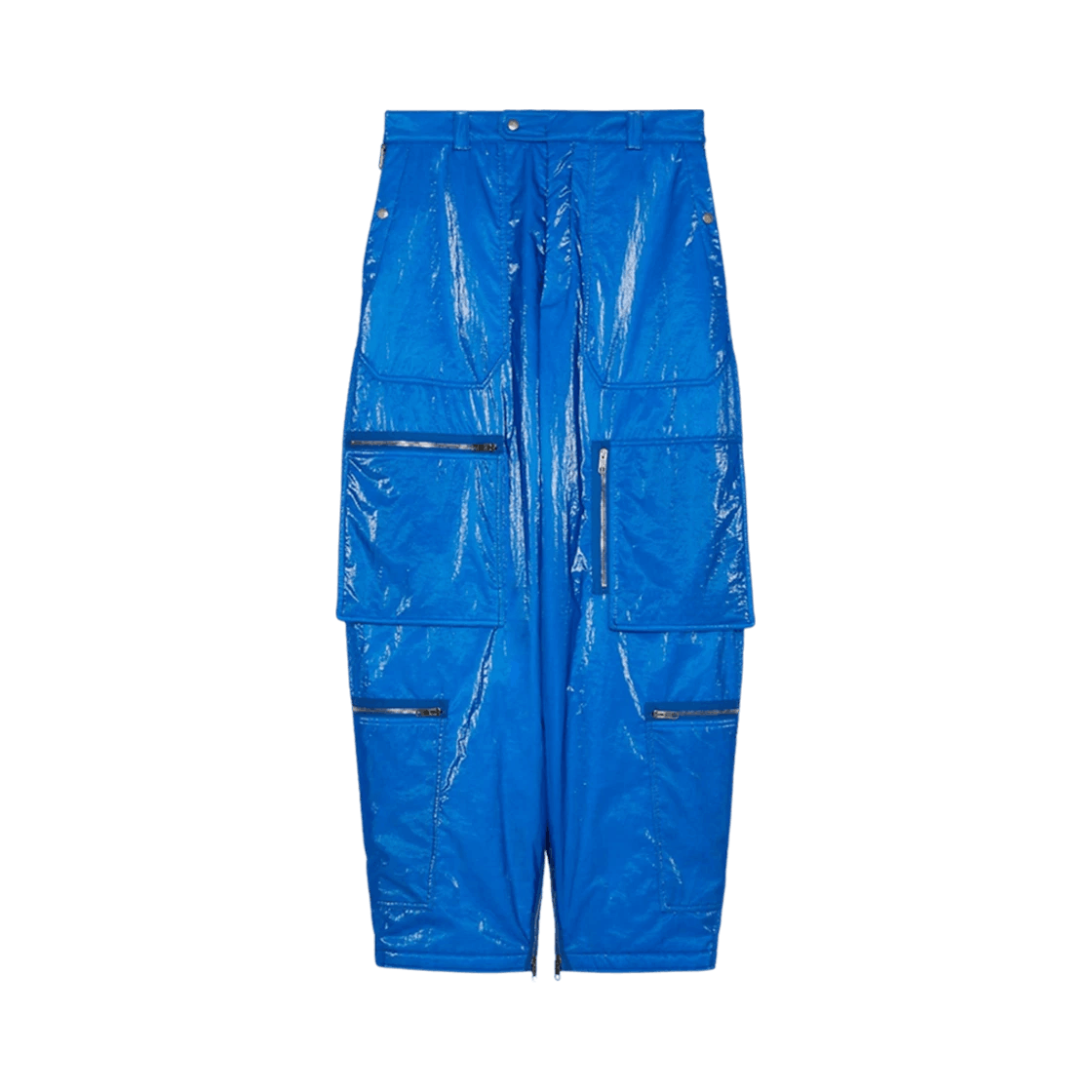 Gucci o1loc1c0925 Shiny Ripstop Nylon Oversized Pant in Blue Size US 34 / EU 50 - 1 Preview