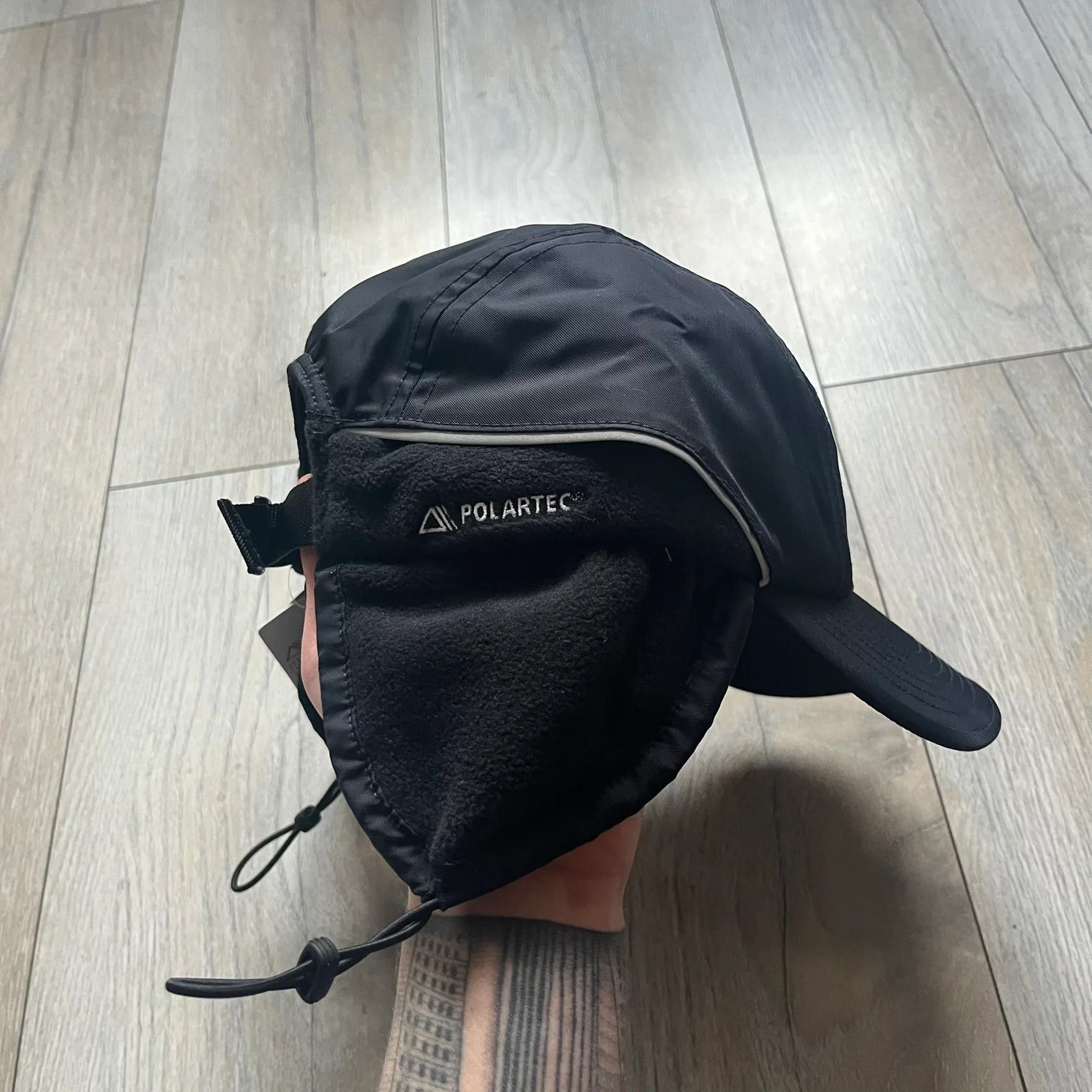 Supreme Supreme Polartec Lined Packable Earflap Camp Cap Black Size ONE SIZE - 4 Thumbnail