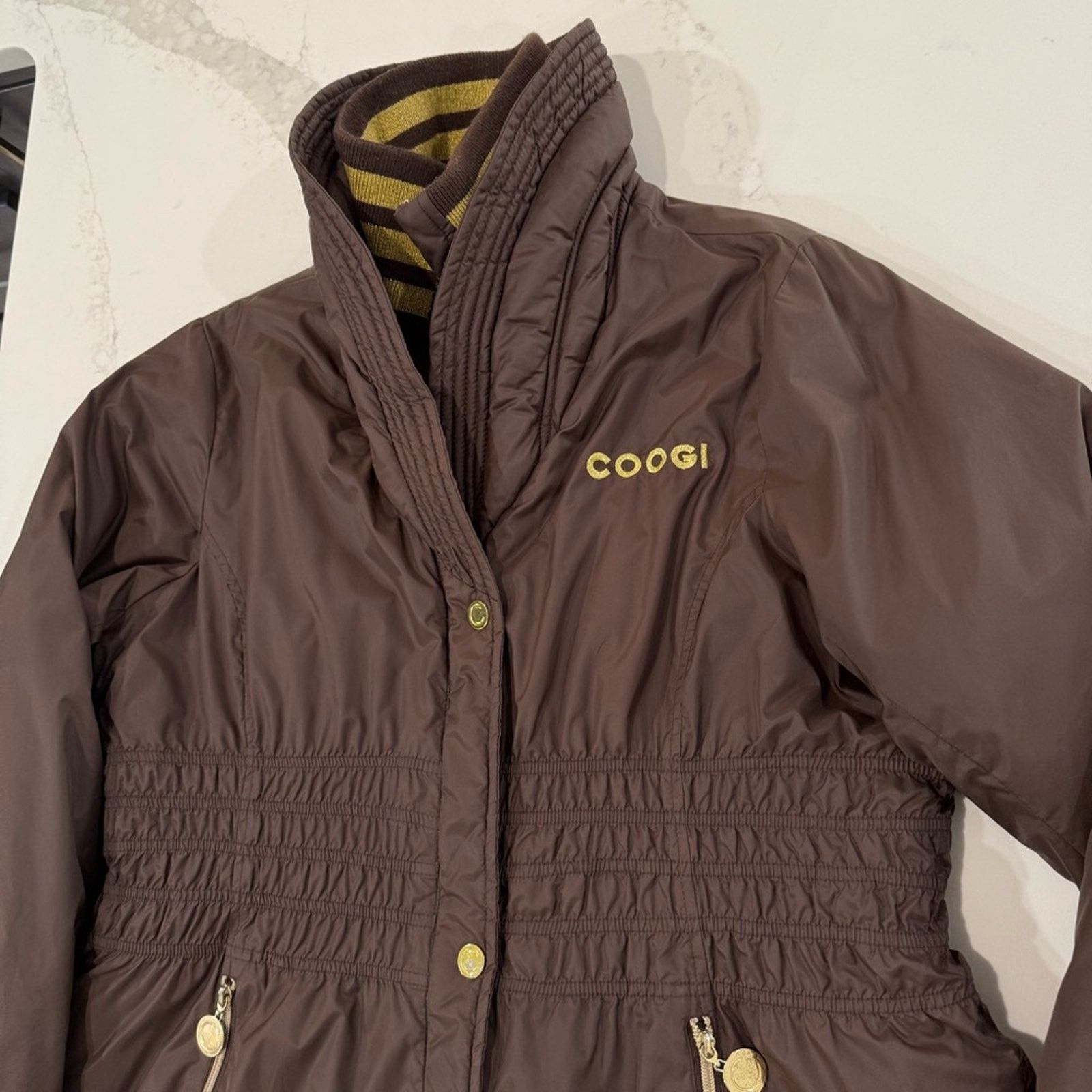 Coogi Vintage COOGI Long Puffer Coat Cinch Waist Women’s 2X Brown Size XXL / US 16-18 / IT 52-54 - 3 Thumbnail